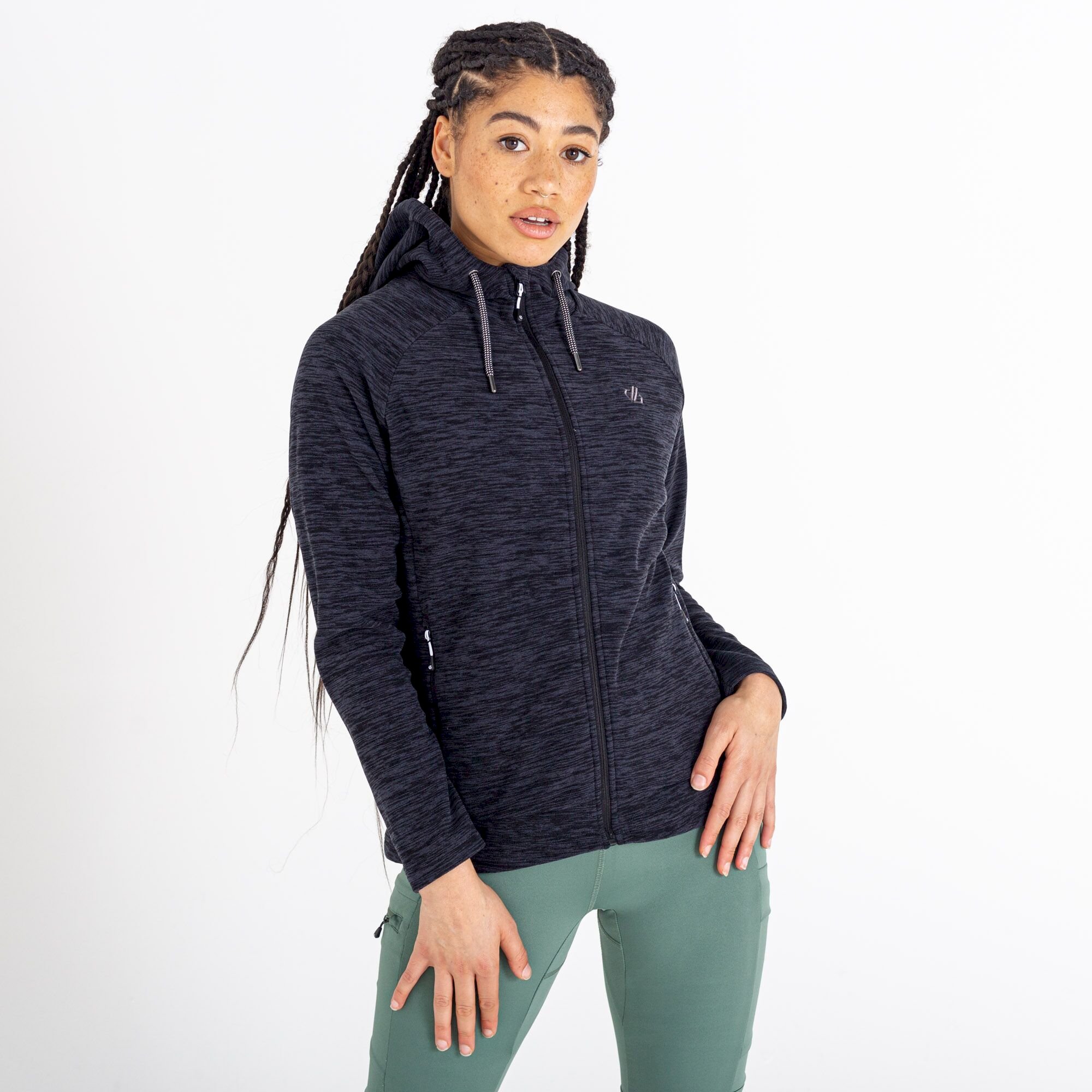 Dare 2b - Women's Out & Out Full Zip Fleece | Black Marl