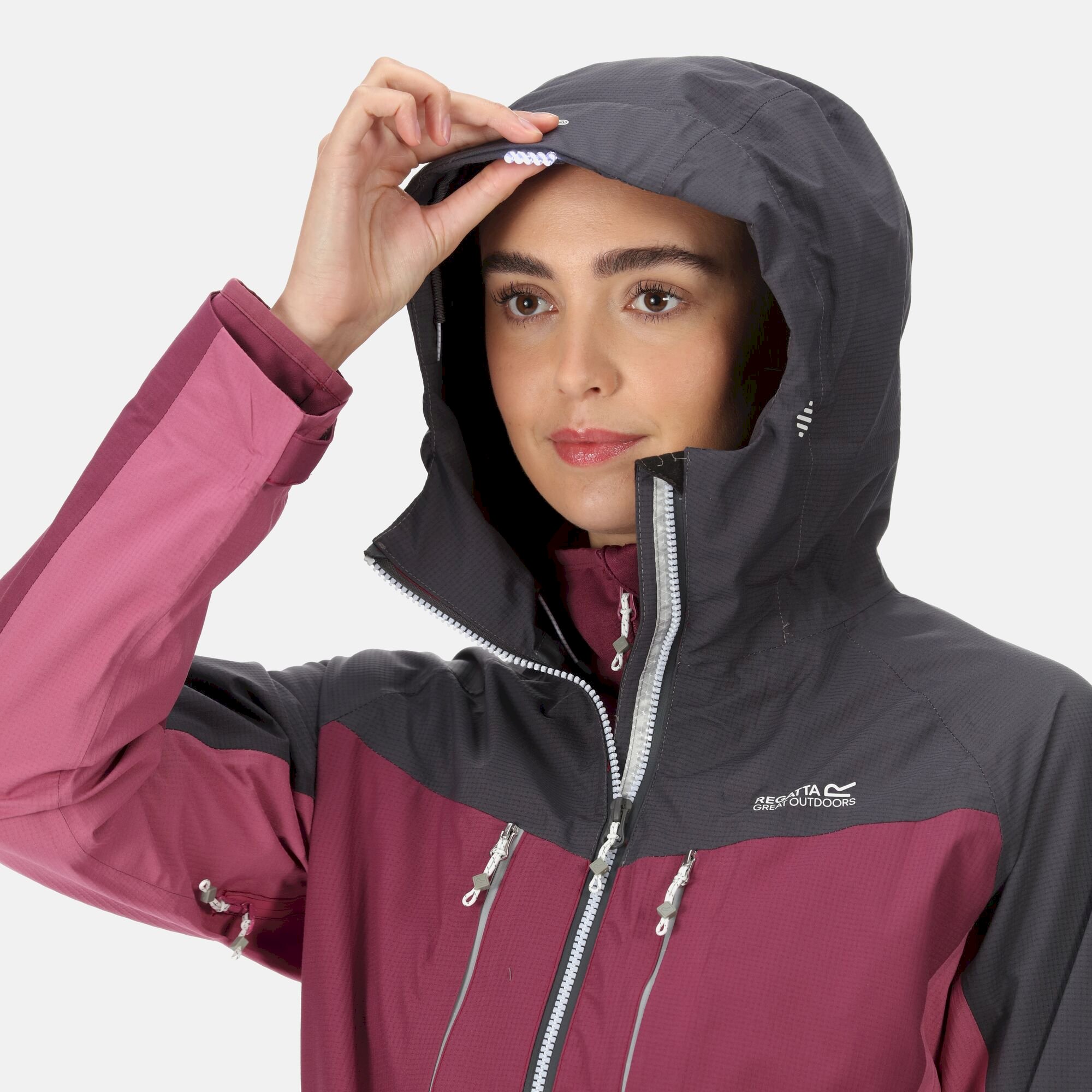 Women's Carletta VII 3-In-1 Waterproof Jacket | Seal Grey Amaranth Haze Violet
