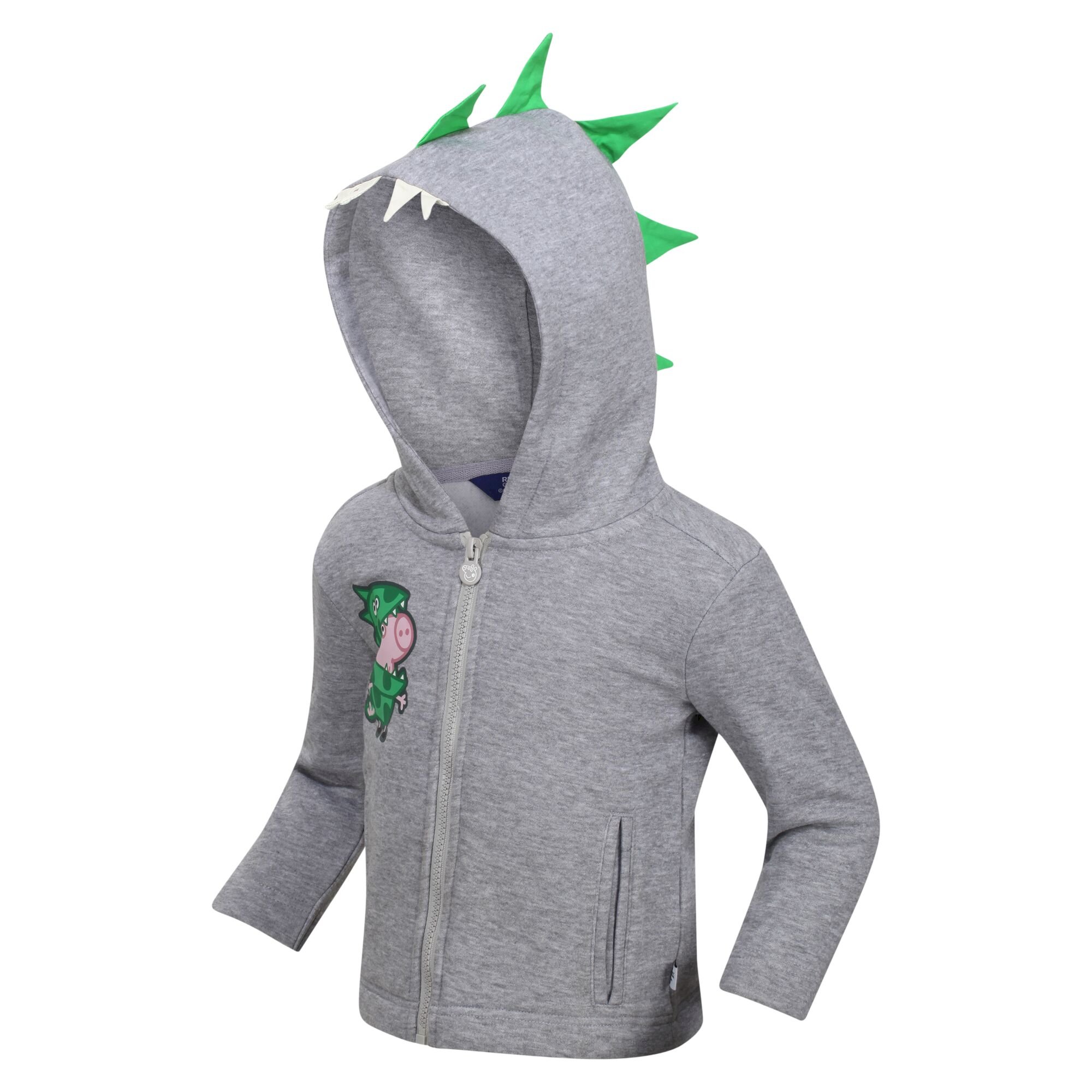 Peppa Pig Full Zip Fleece | Grey Marl