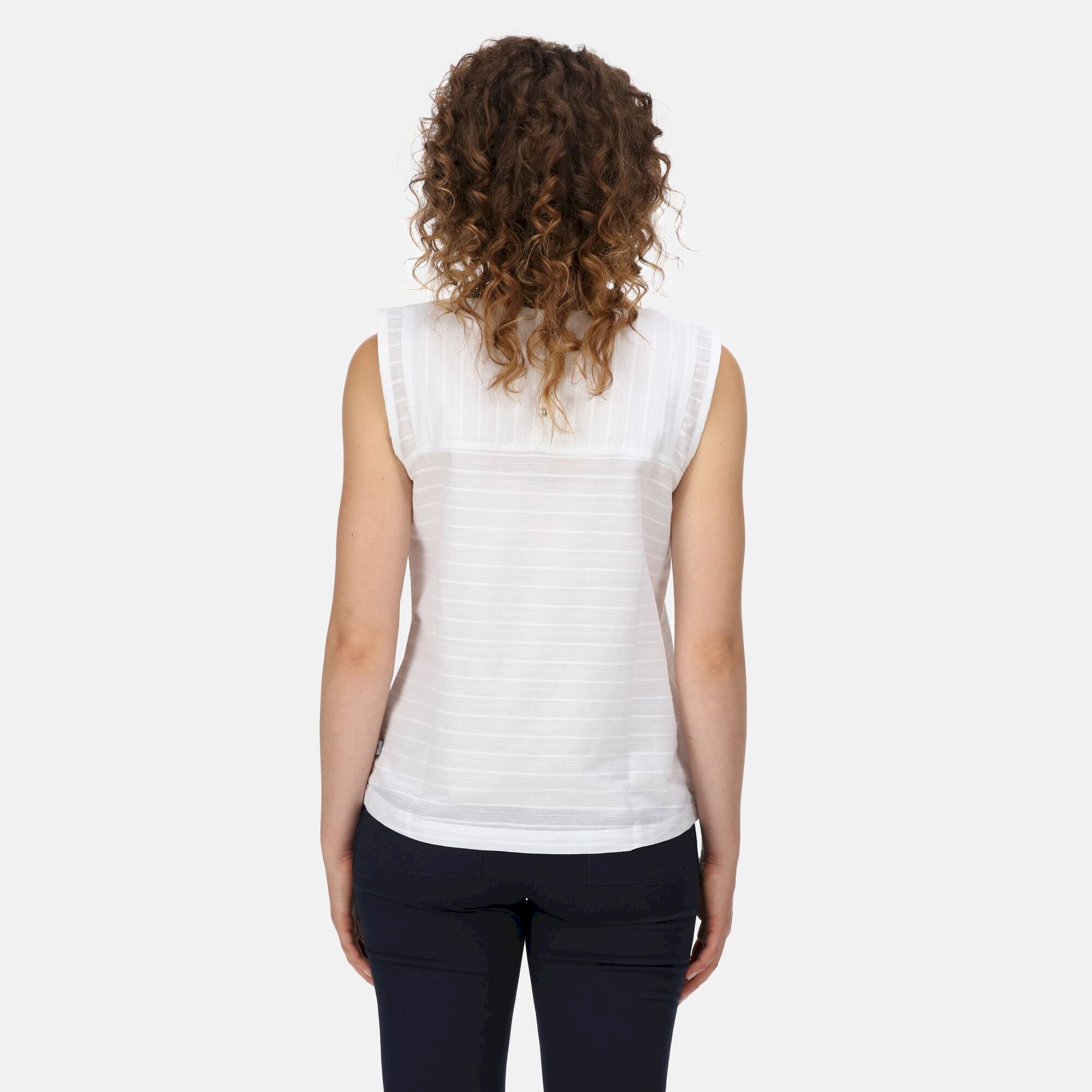 Women's Bridgidine Swing Top | White Linear