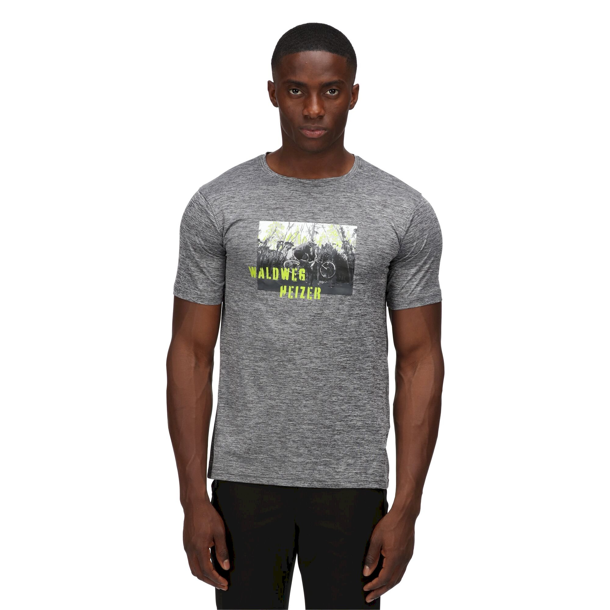 Men's Fingal Slogan Print T-Shirt | Black