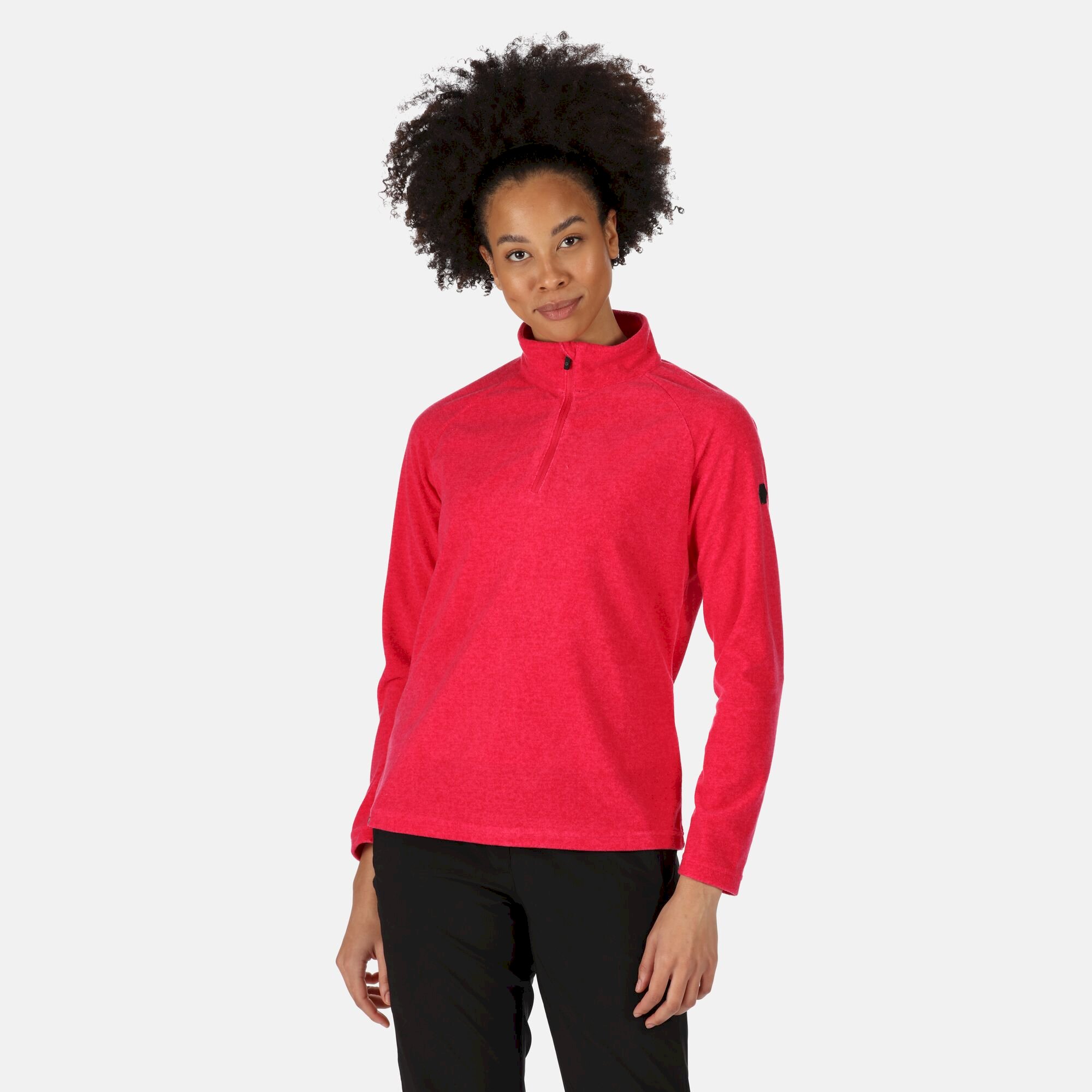 Women's Pimlo Half Zip Velour Fleece | Pink Potion