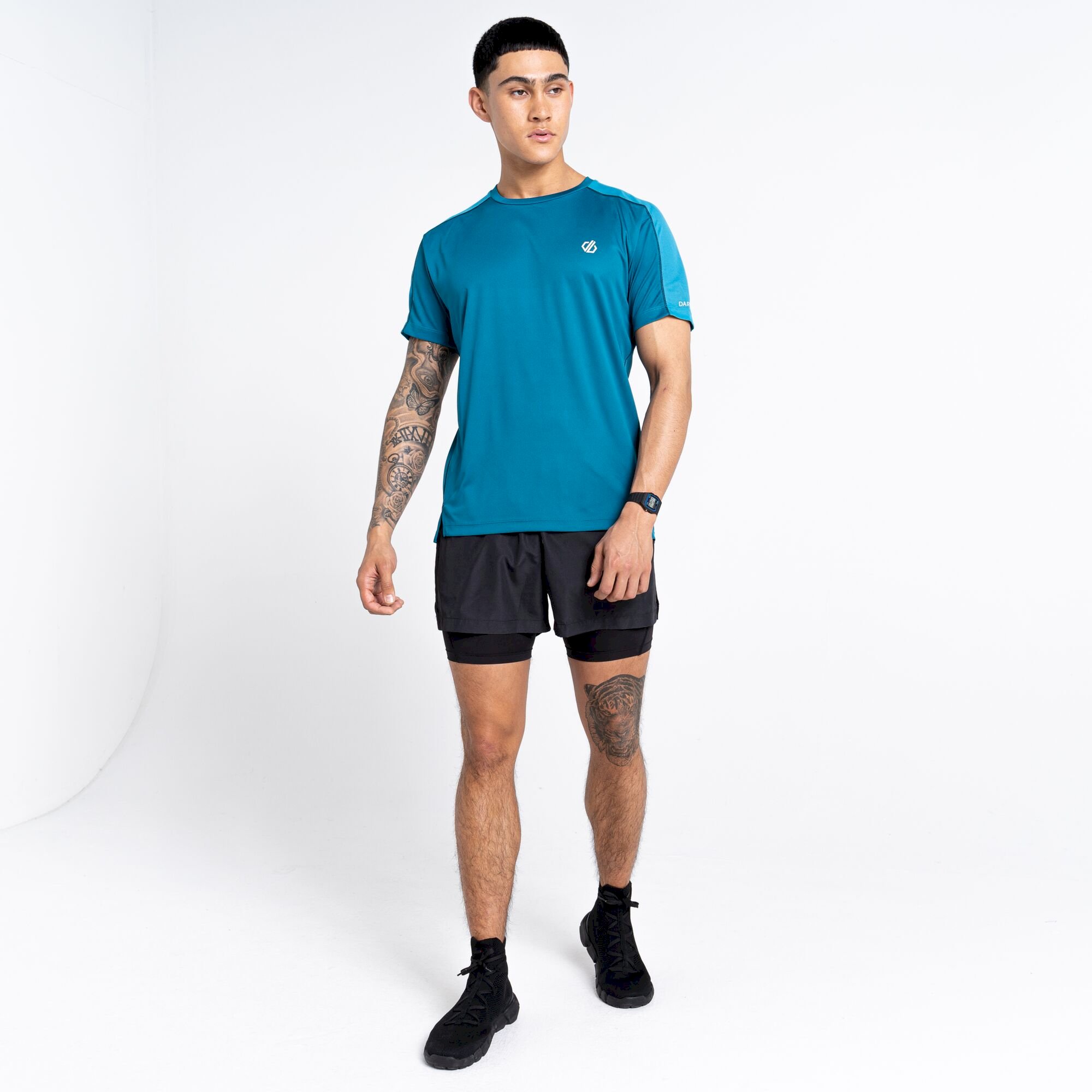 Dare 2b - Discernible Lightweight Workout Tee | Gulfstream Black