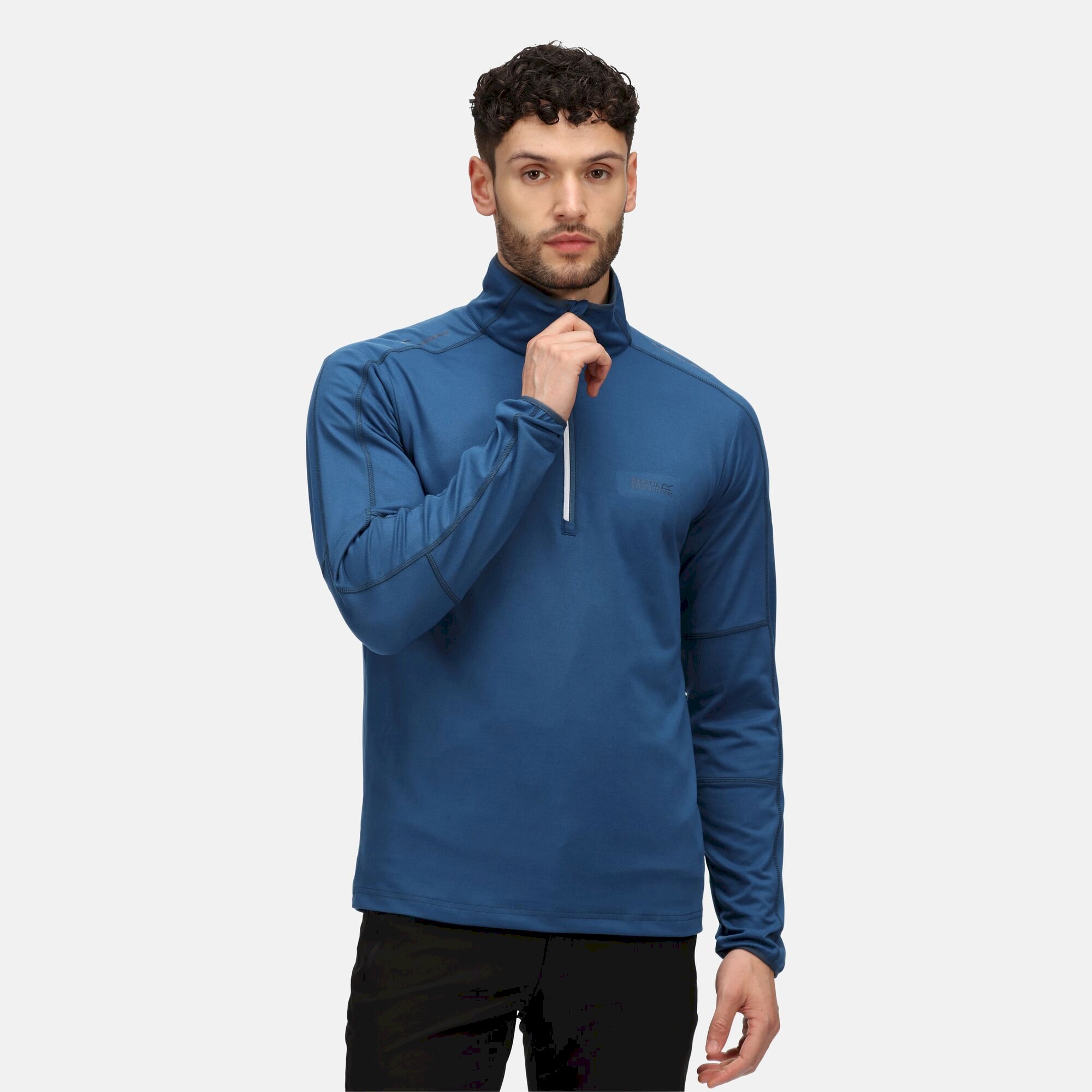 Men's Makhill Half Zip Stretch Midlayer | Dynasty Blue