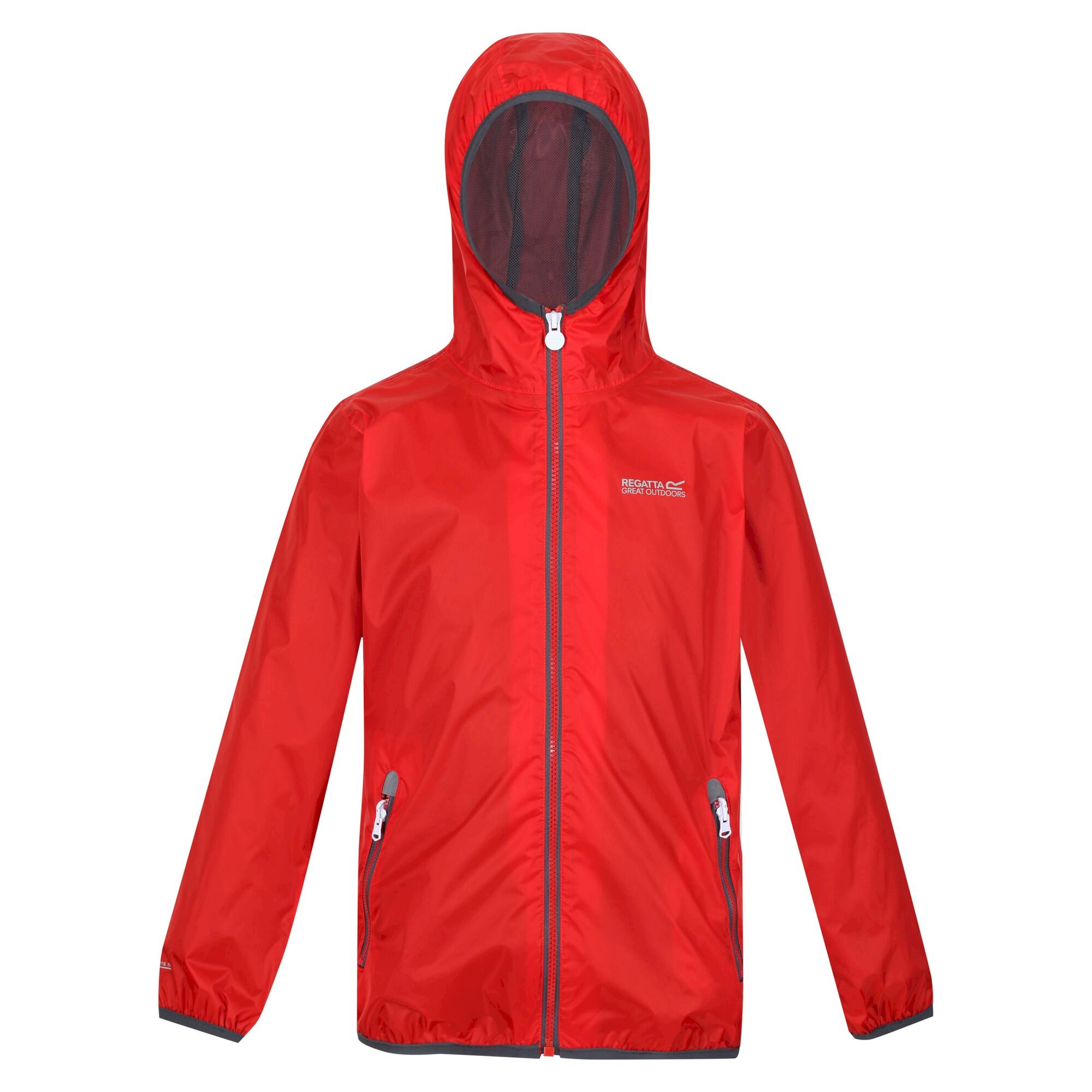 Kids' Lever II Waterproof Packaway Jacket | Fiery Red