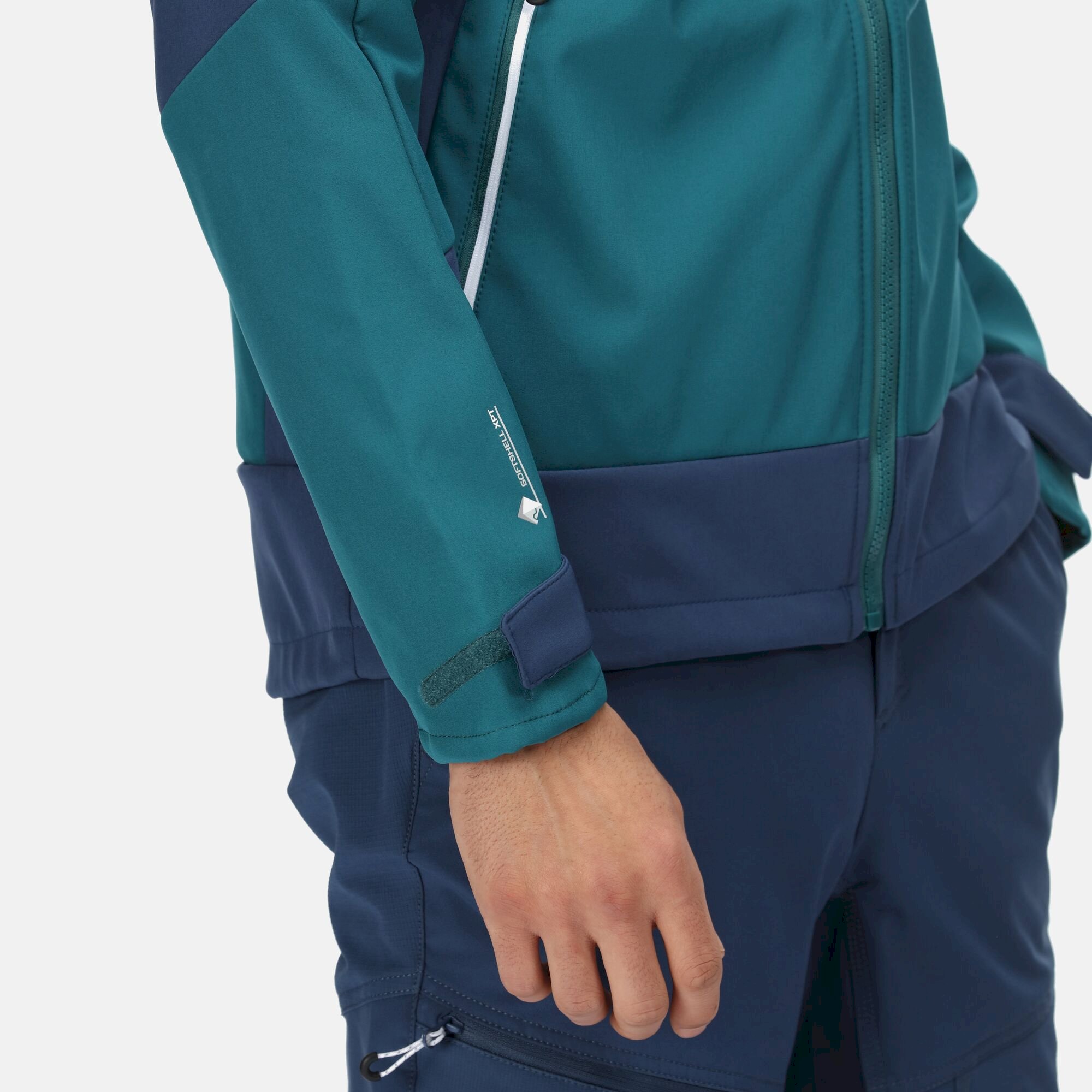 Men's Hewitts VII Softshell Jacket | Pacific Green Admiral Blue