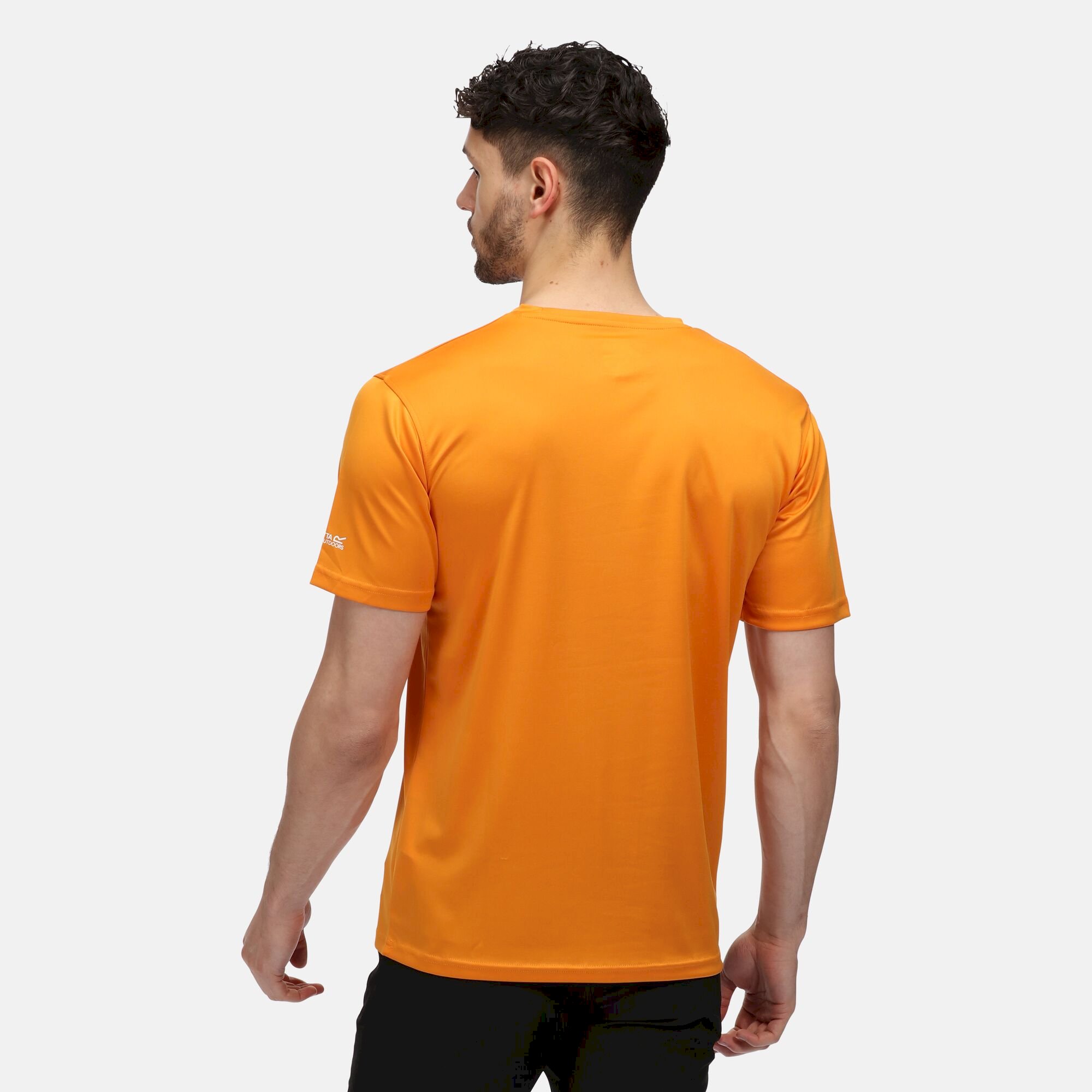 Men's Fingal Slogan Print T-Shirt | Flame Orange