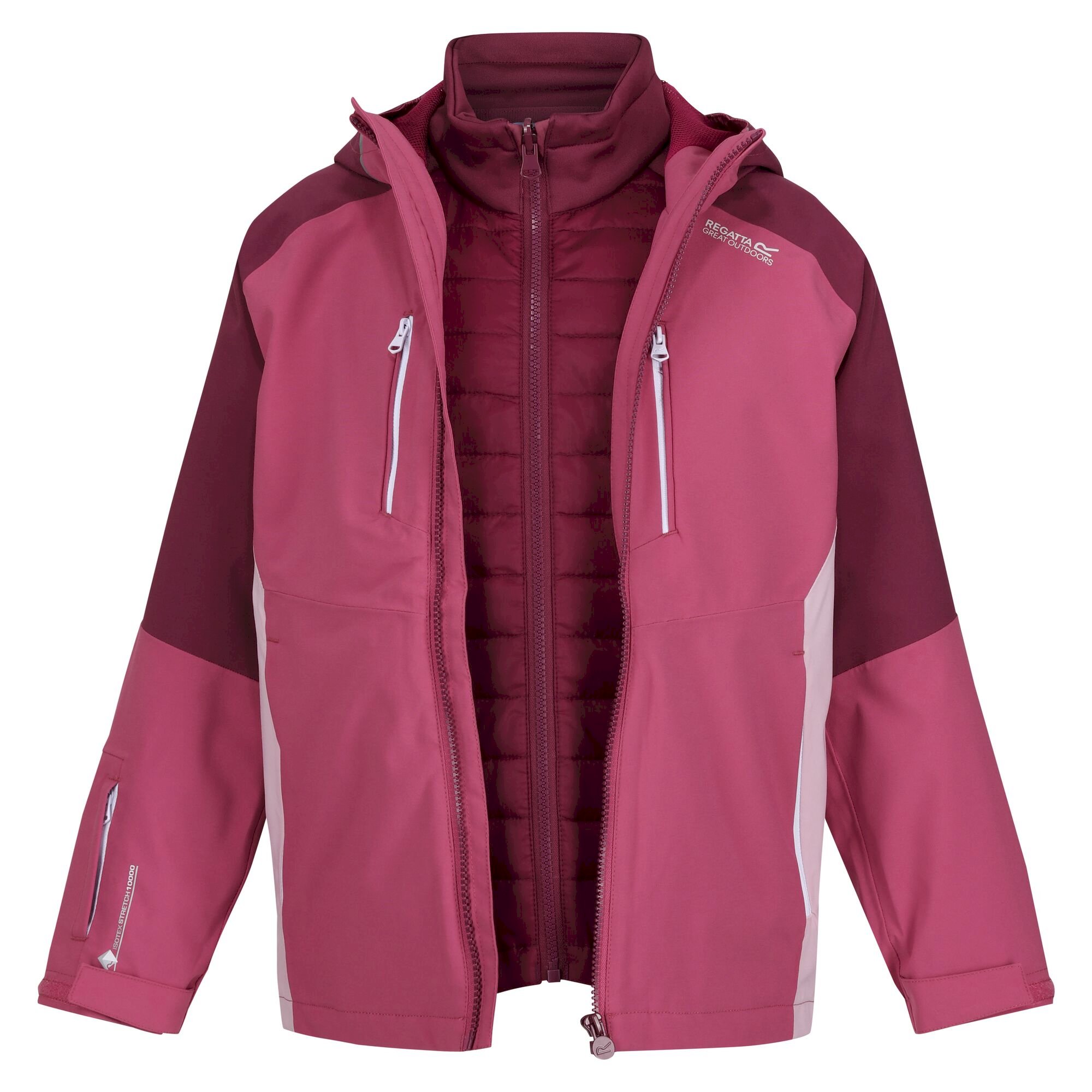 Kids' Hydrate VII 3-In-1 Waterproof Jacket | Violet Amaranth Haze