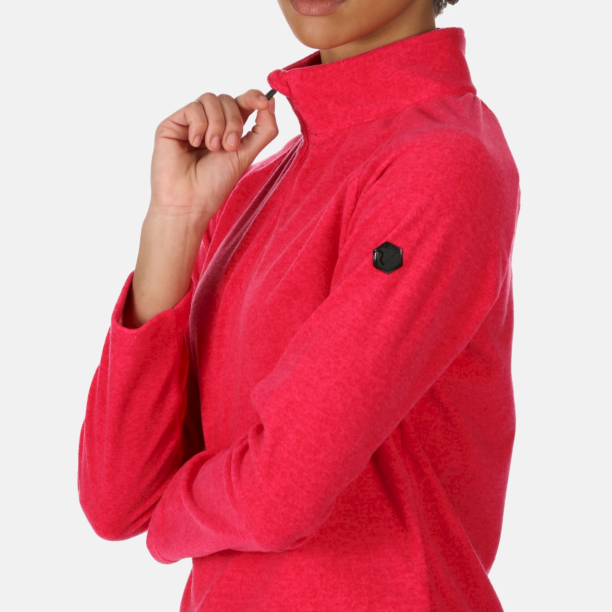 Women's Pimlo Half Zip Velour Fleece | Pink Potion