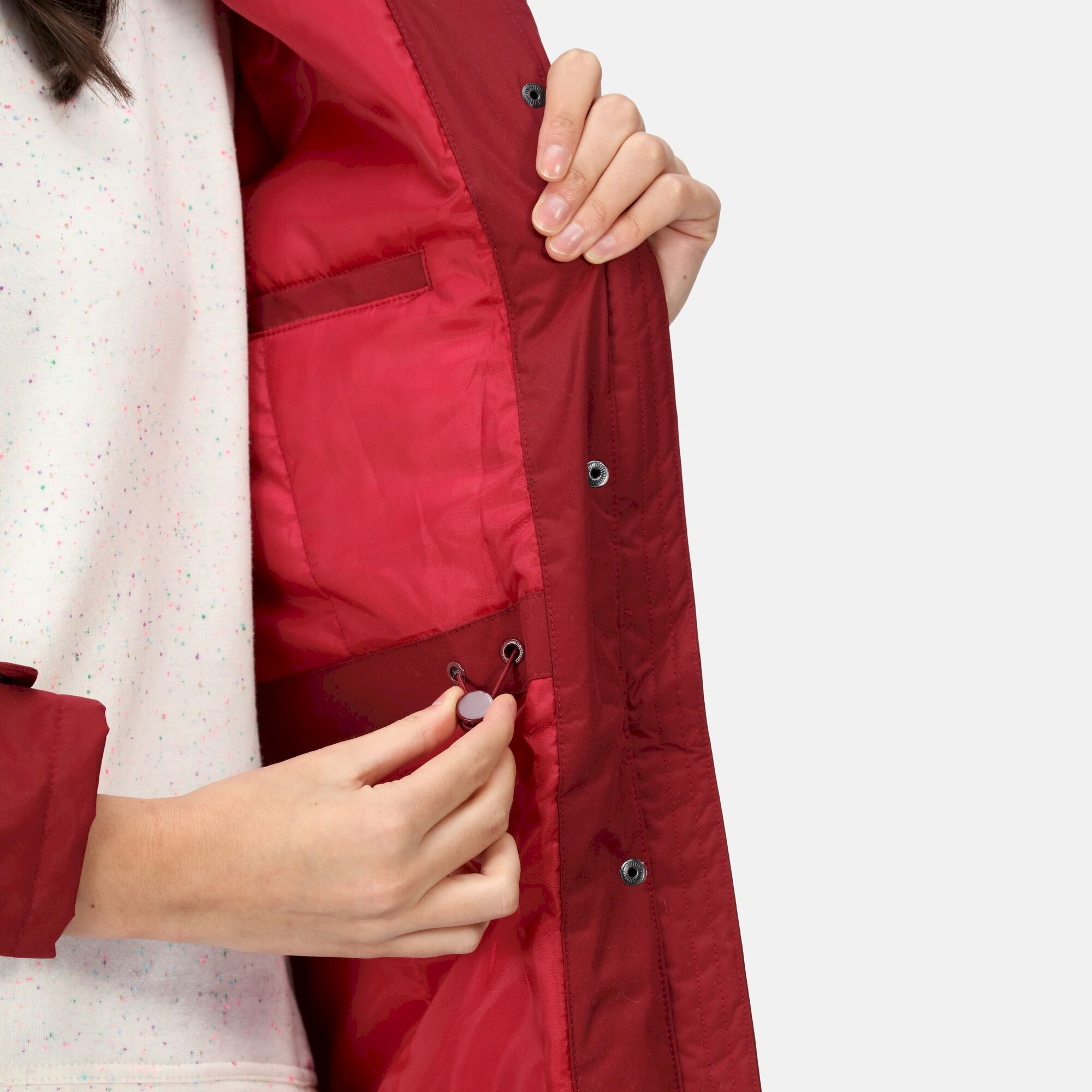 Women's Sabinka Fur Trim Parka Jacket | Cabernet