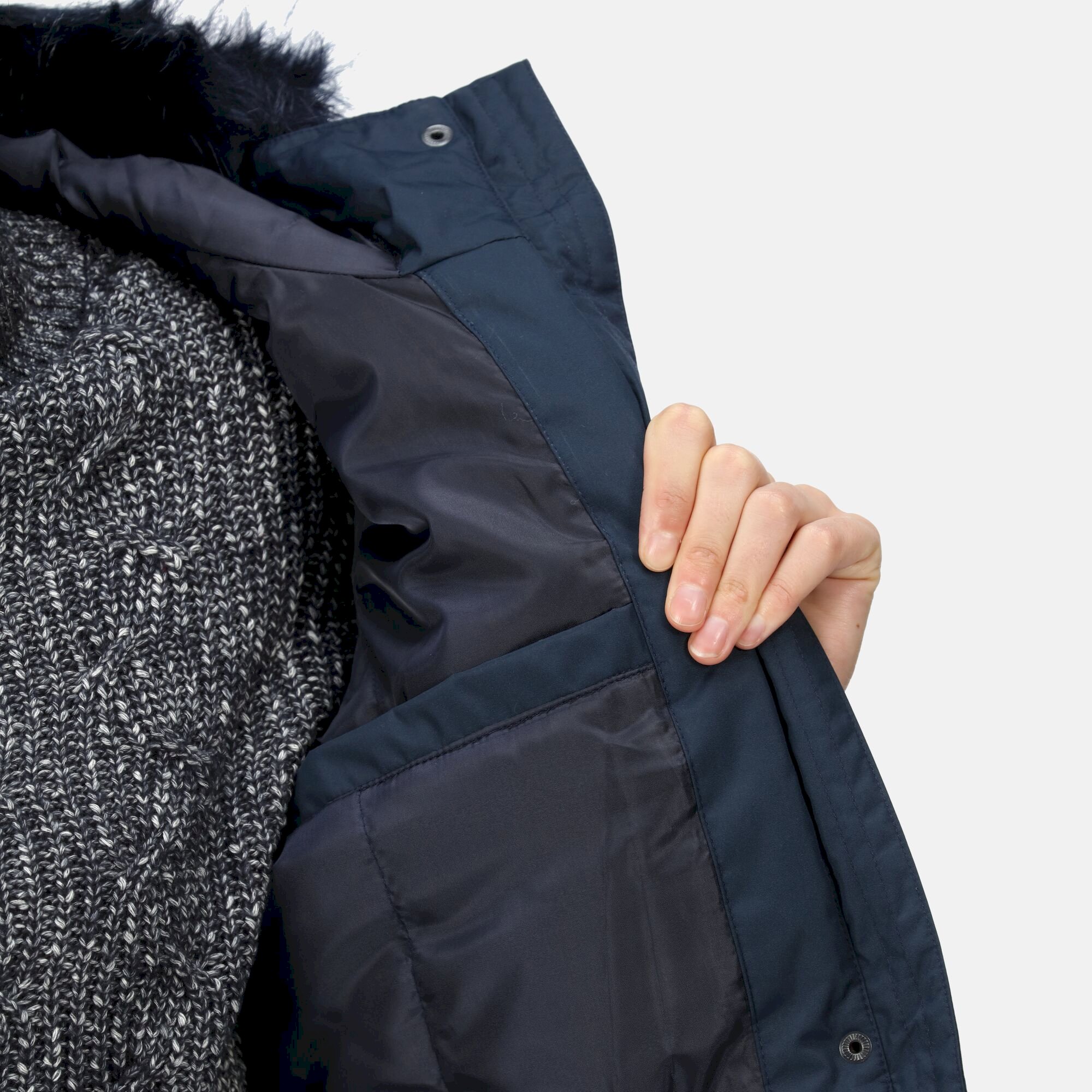 Women's Myla II Fur Trim Parka Jacket | Navy