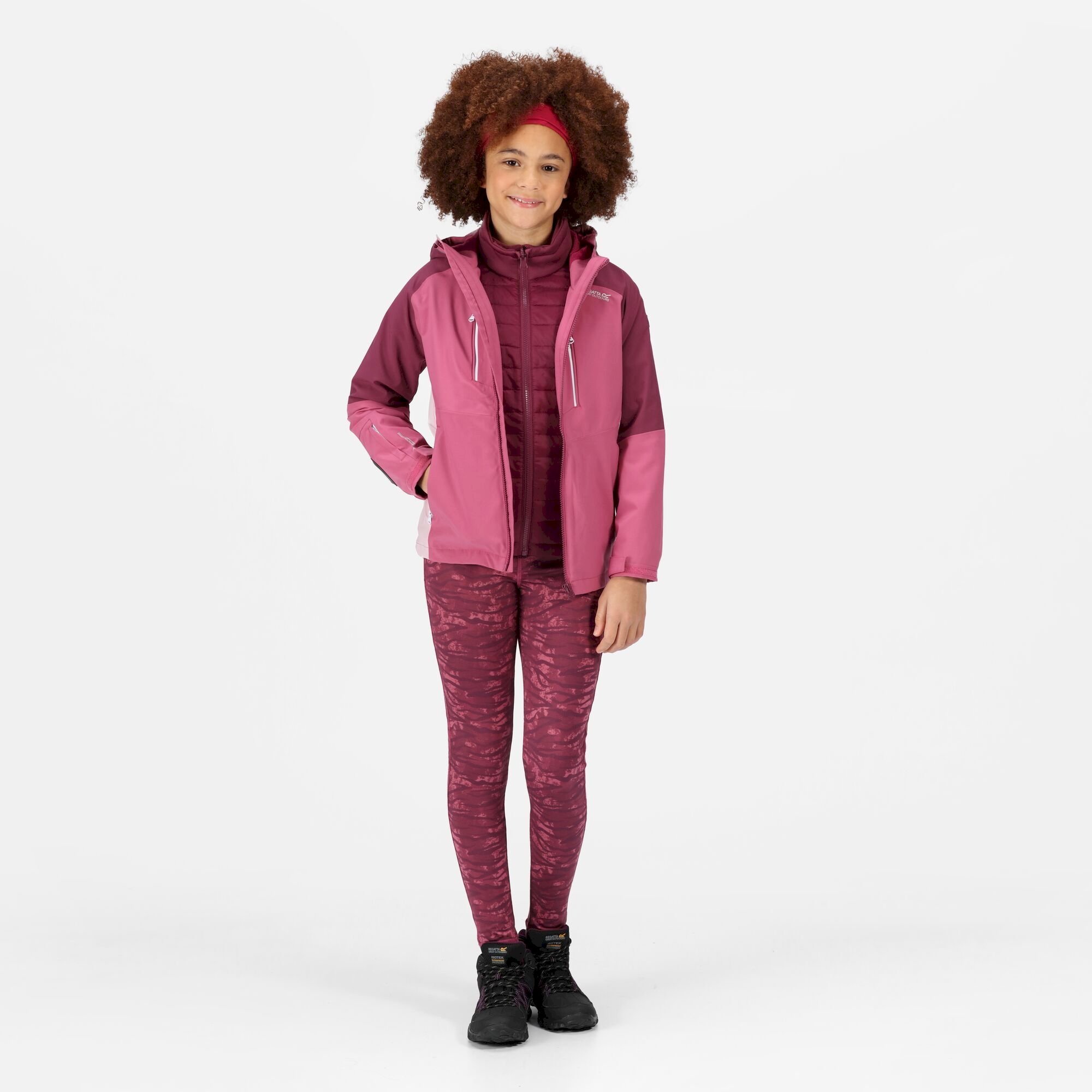 Kids' Hydrate VII 3-In-1 Waterproof Jacket | Violet Amaranth Haze