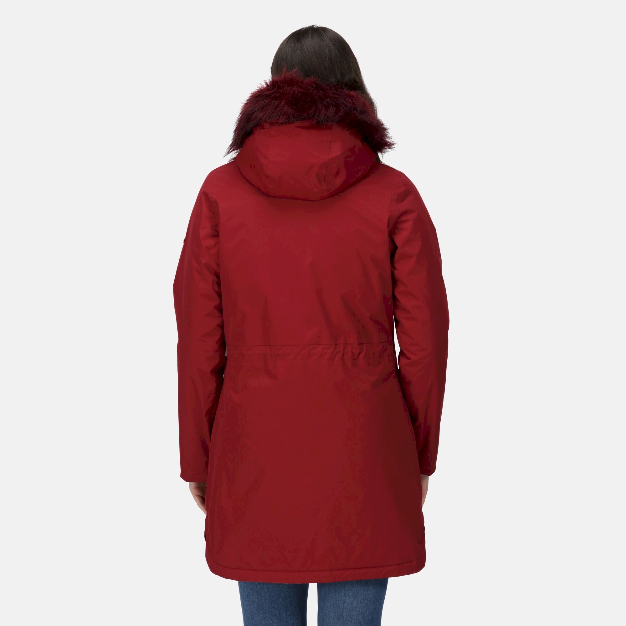 Women's Sabinka Fur Trim Parka Jacket | Cabernet