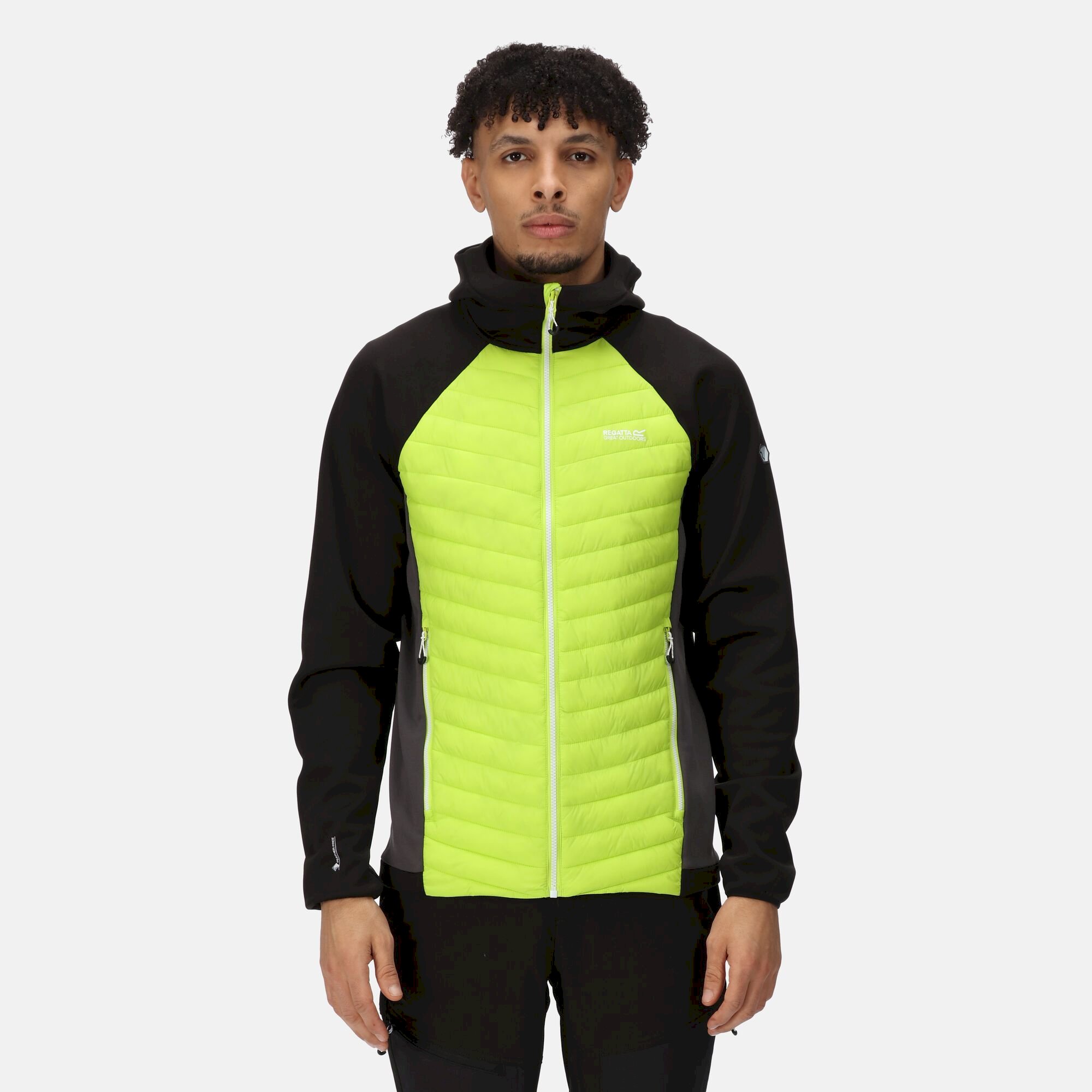 Men's Andreson VII Hybrid Lightweight Jacket | Bright Kiwi Black