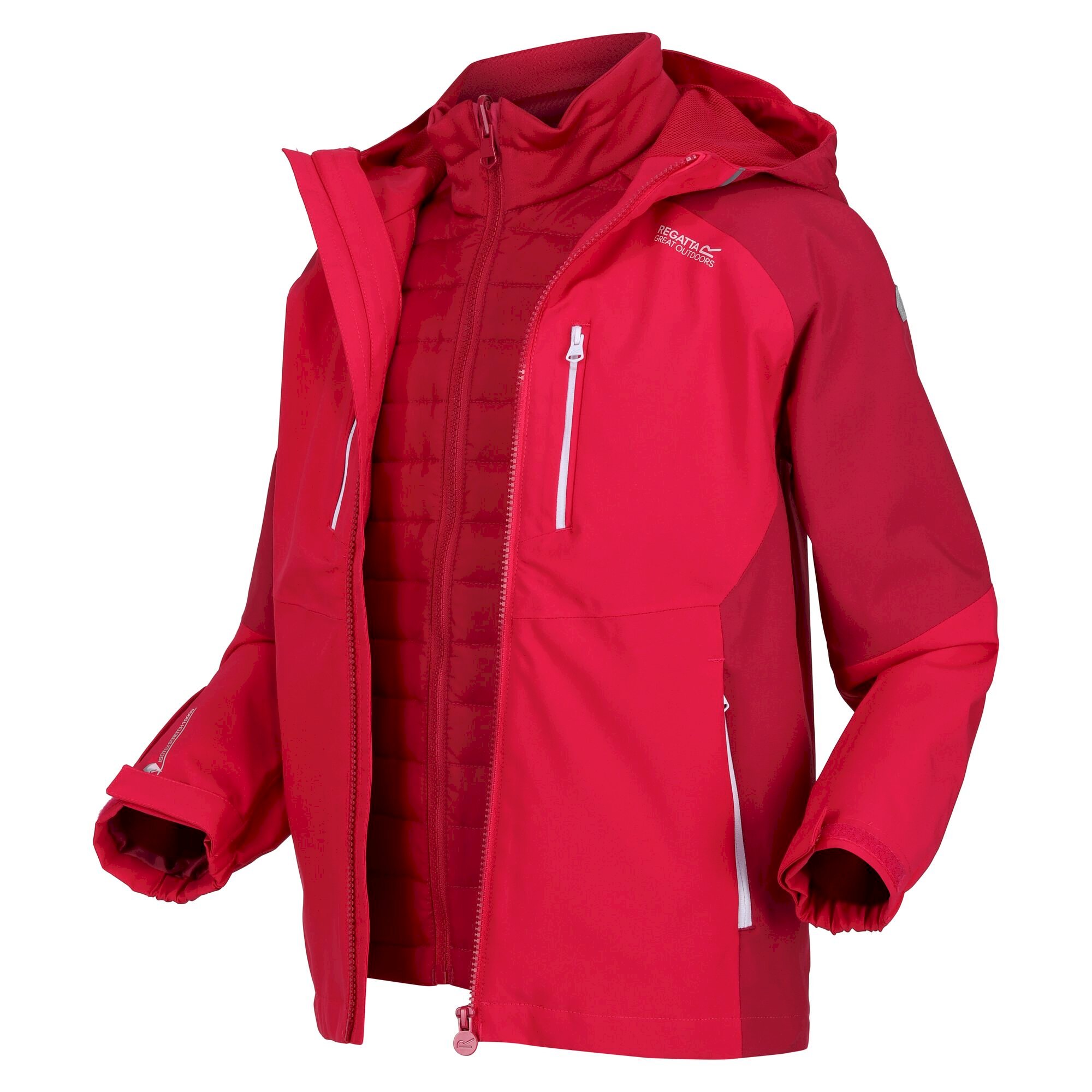 Kids' Hydrate VII 3-In-1 Waterproof Jacket | Pink Potion Berry Pink