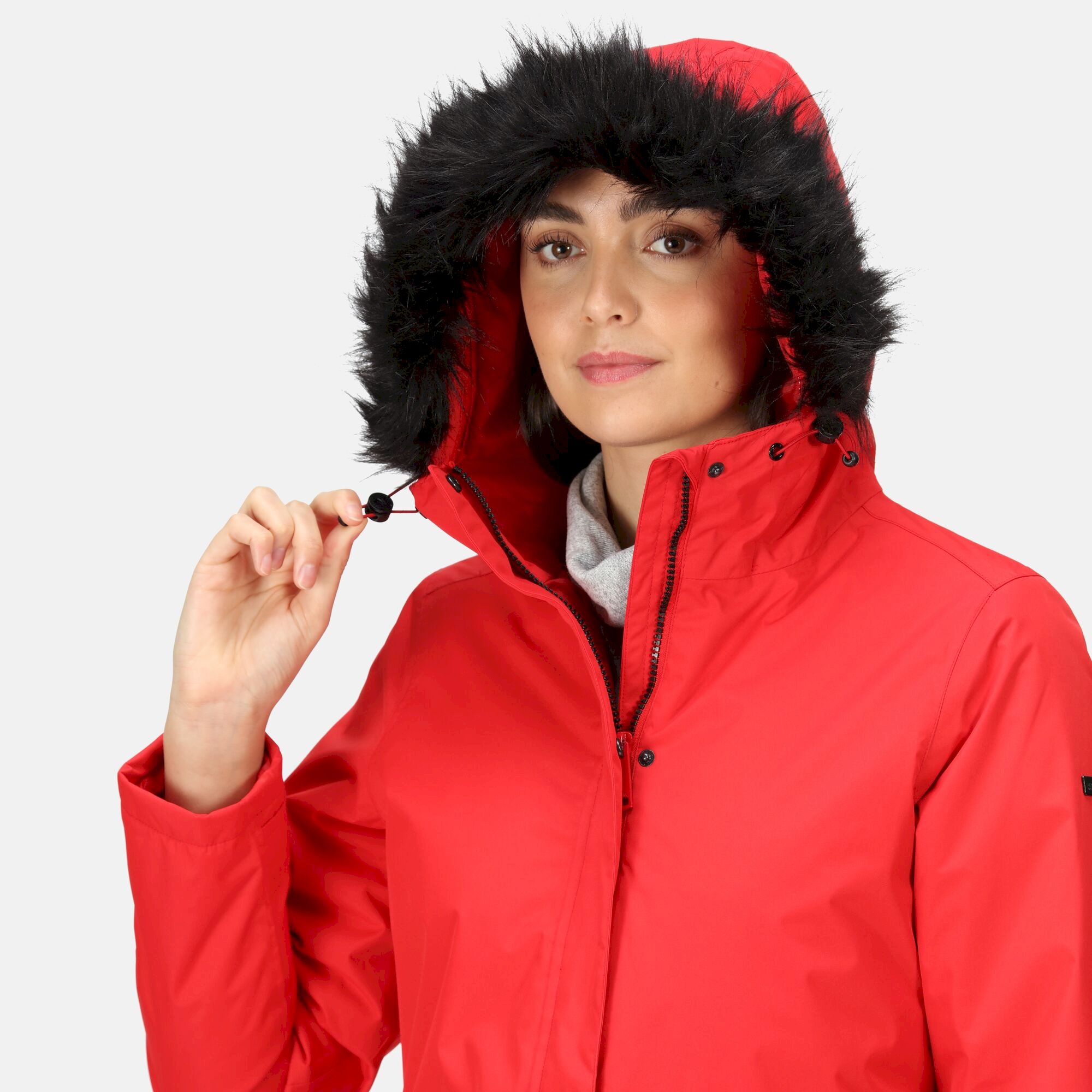 Women's Myla II Fur Trim Parka Jacket | Code Red