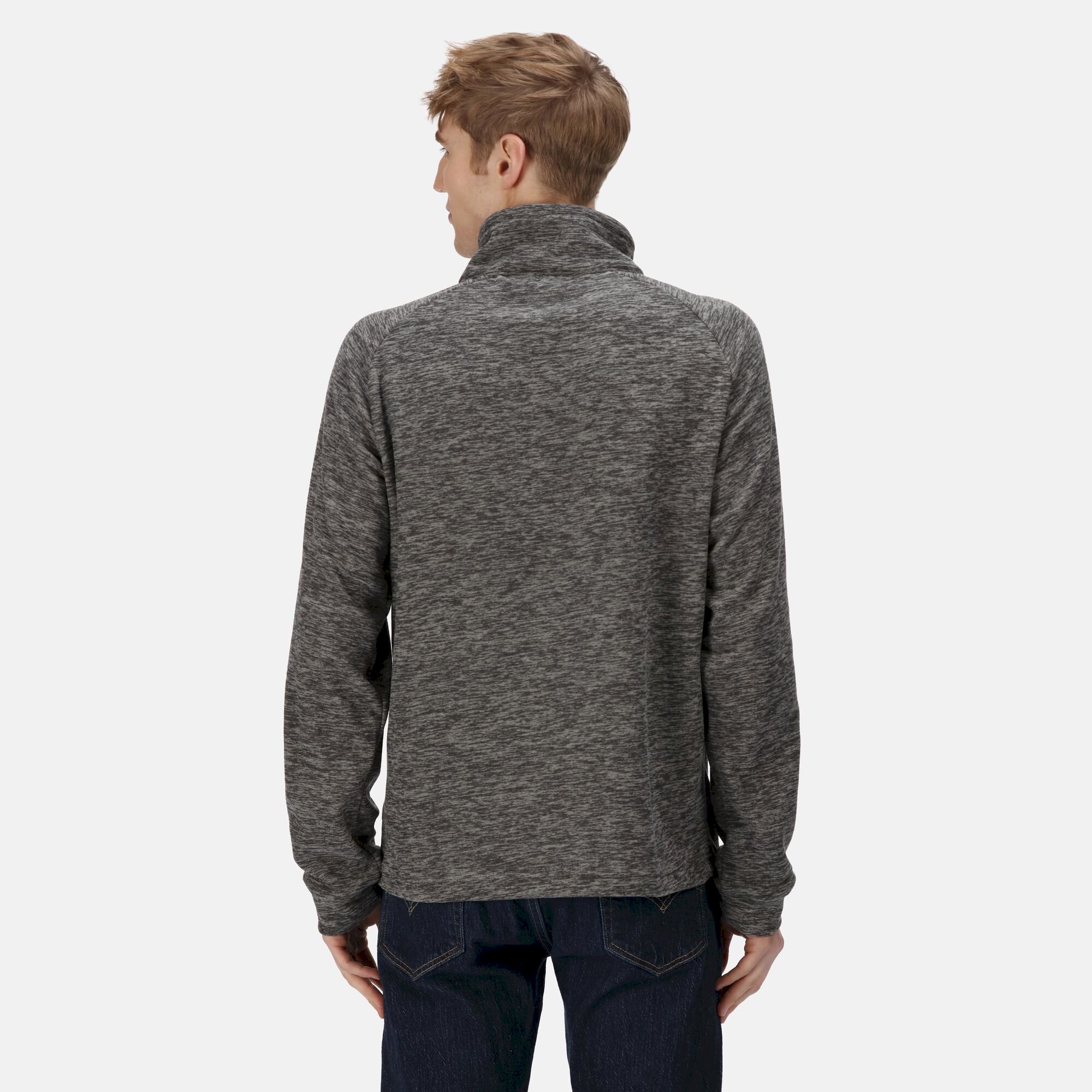 Men's Eithan Quarter Zip Fleece | Storm Grey Marl