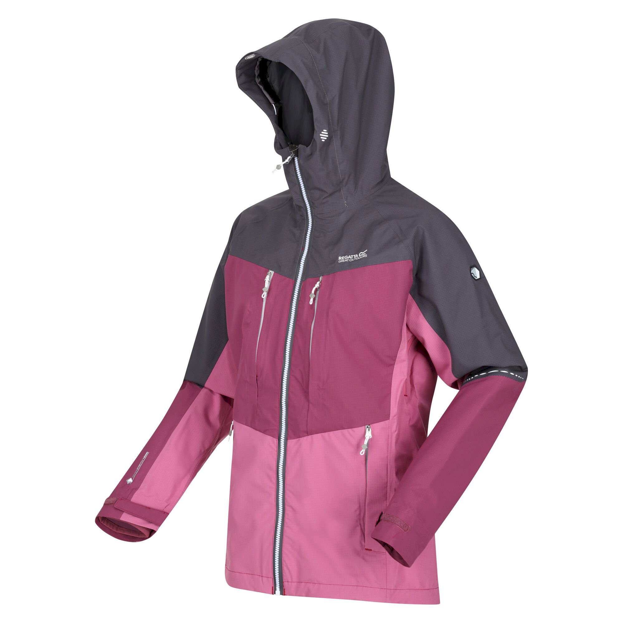 Women's Carletta VII 3-In-1 Waterproof Jacket | Seal Grey Amaranth Haze Violet