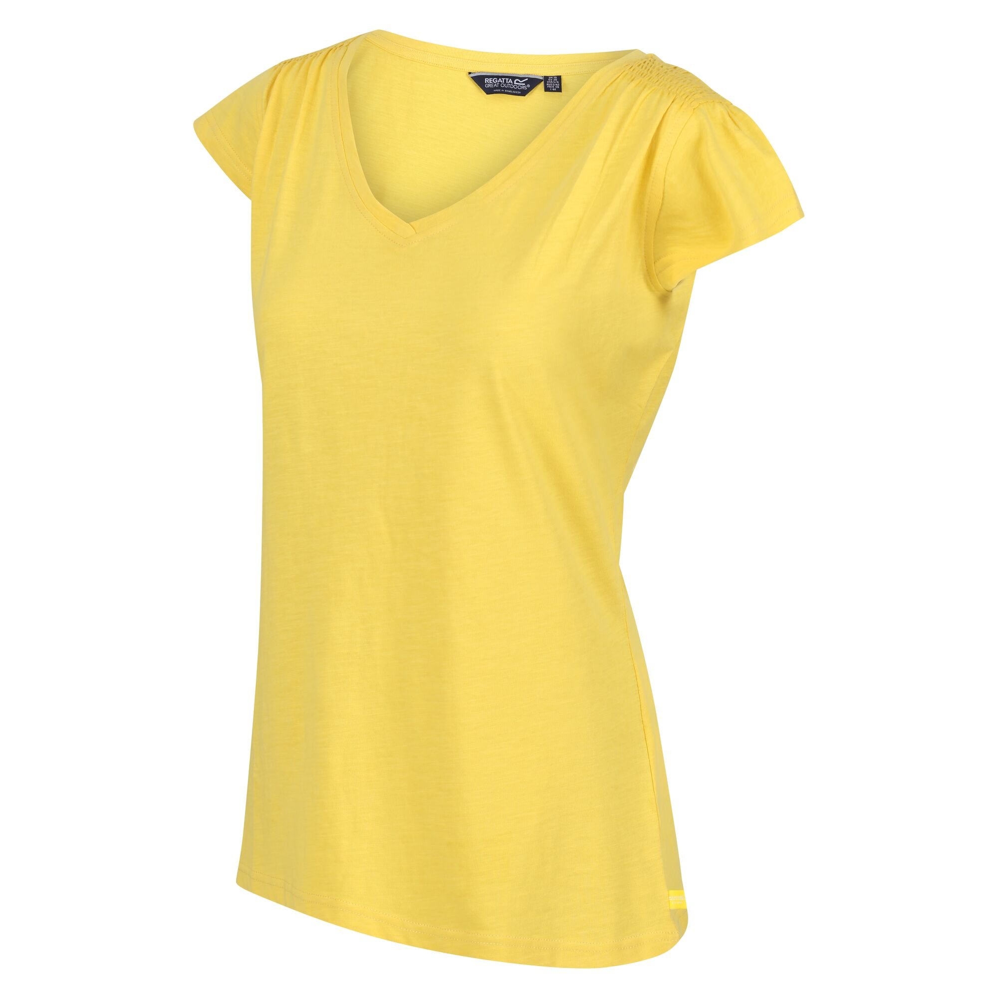 Women's Francine V-Neck T-Shirt | Maize Yellow
