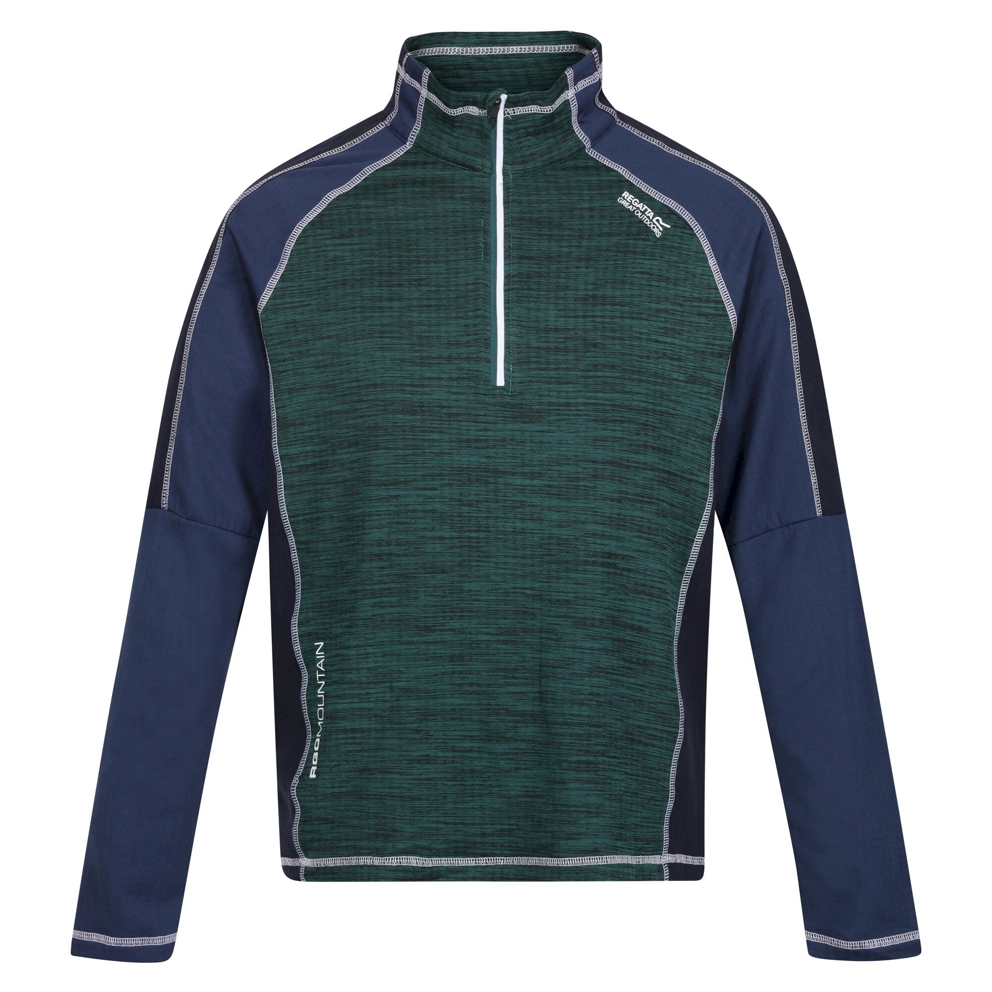 Men's Hepley Half Zip Lightweight Fleece | Pacific Green Admiral Blue