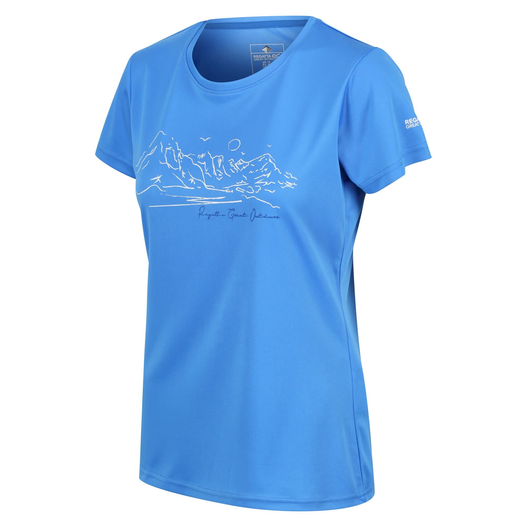 Women's Fingal VI Print T-Shirt | Sonic Blue