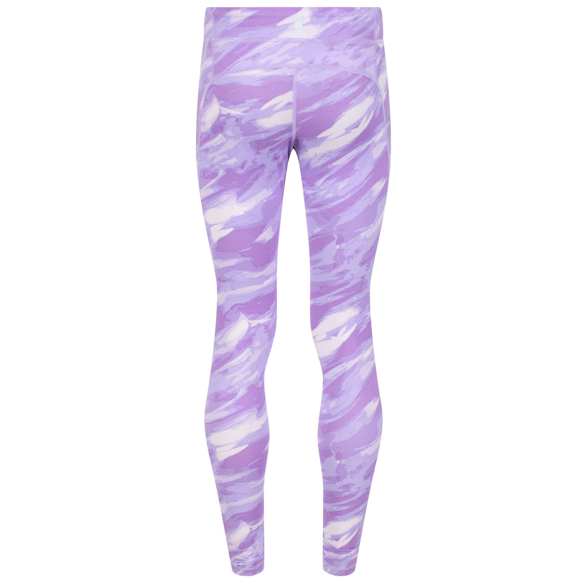Kids' Atkin II Leggings | Light Amethyst Brushstroke