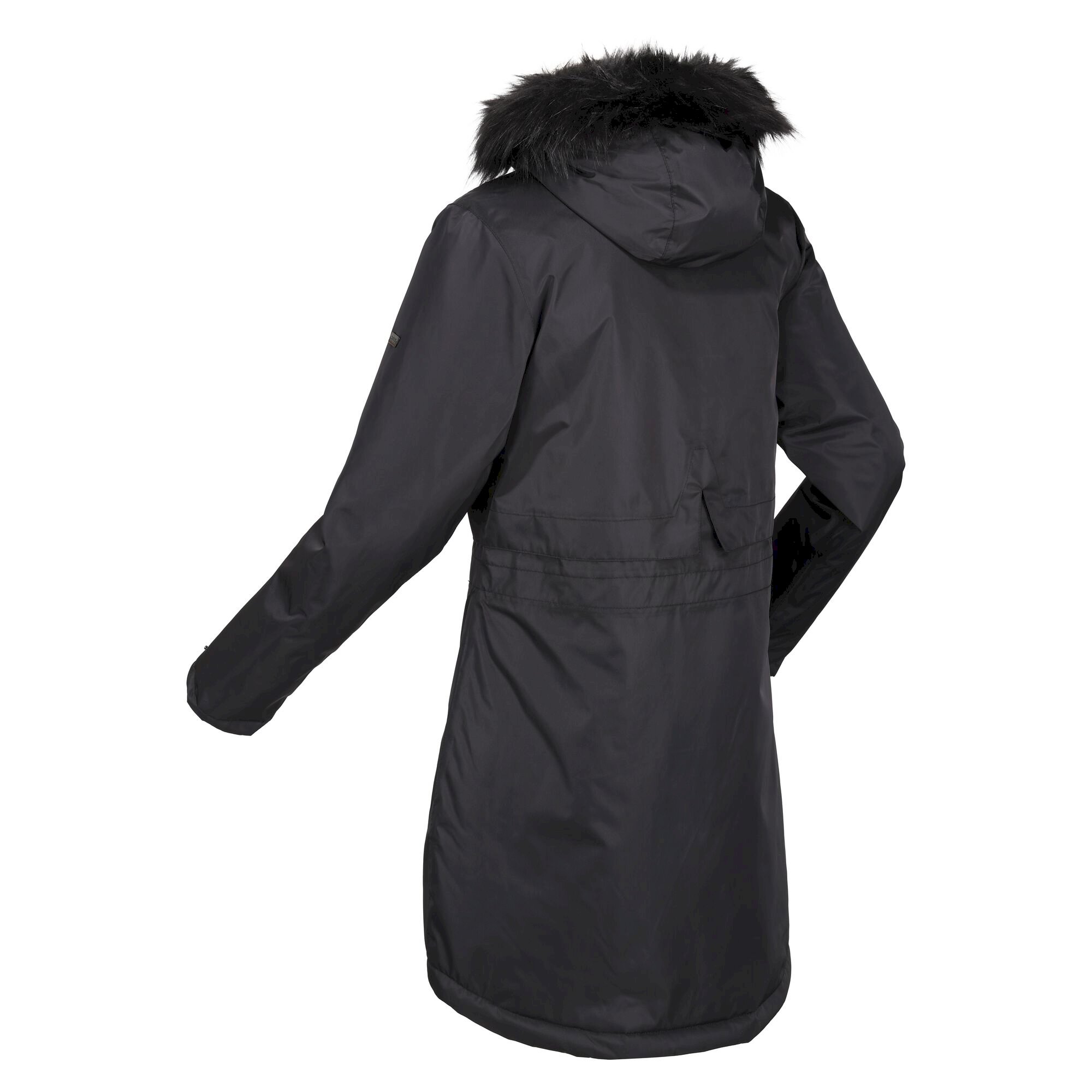 Women's Lyanna Fur Trim Parka Jacket | Black