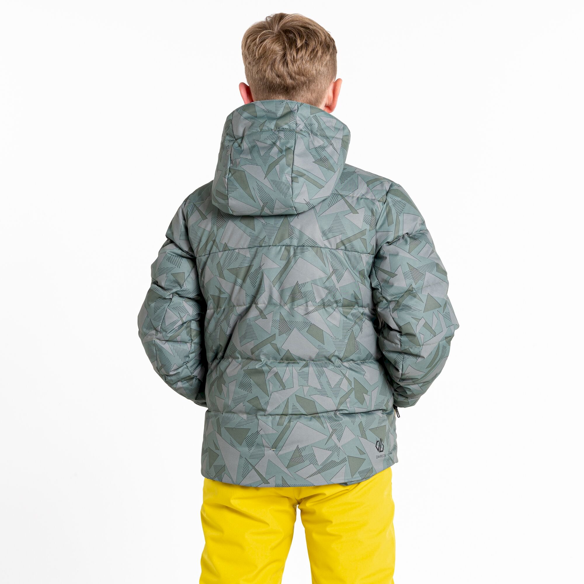 Dare 2b - Boys' About Ski Jacket | Green Geo Print