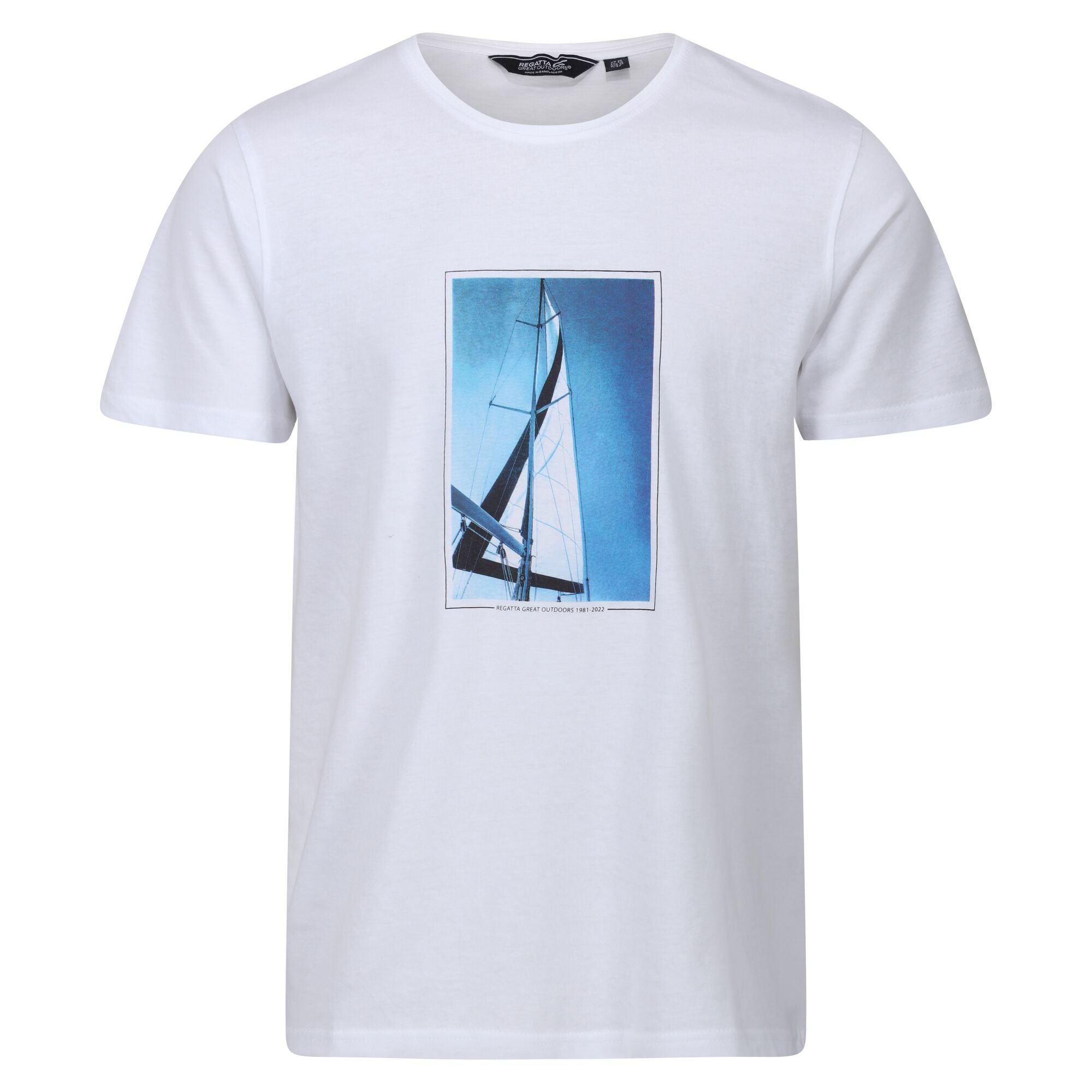 Men's Cline VI Cotton T-Shirt | White Nautical