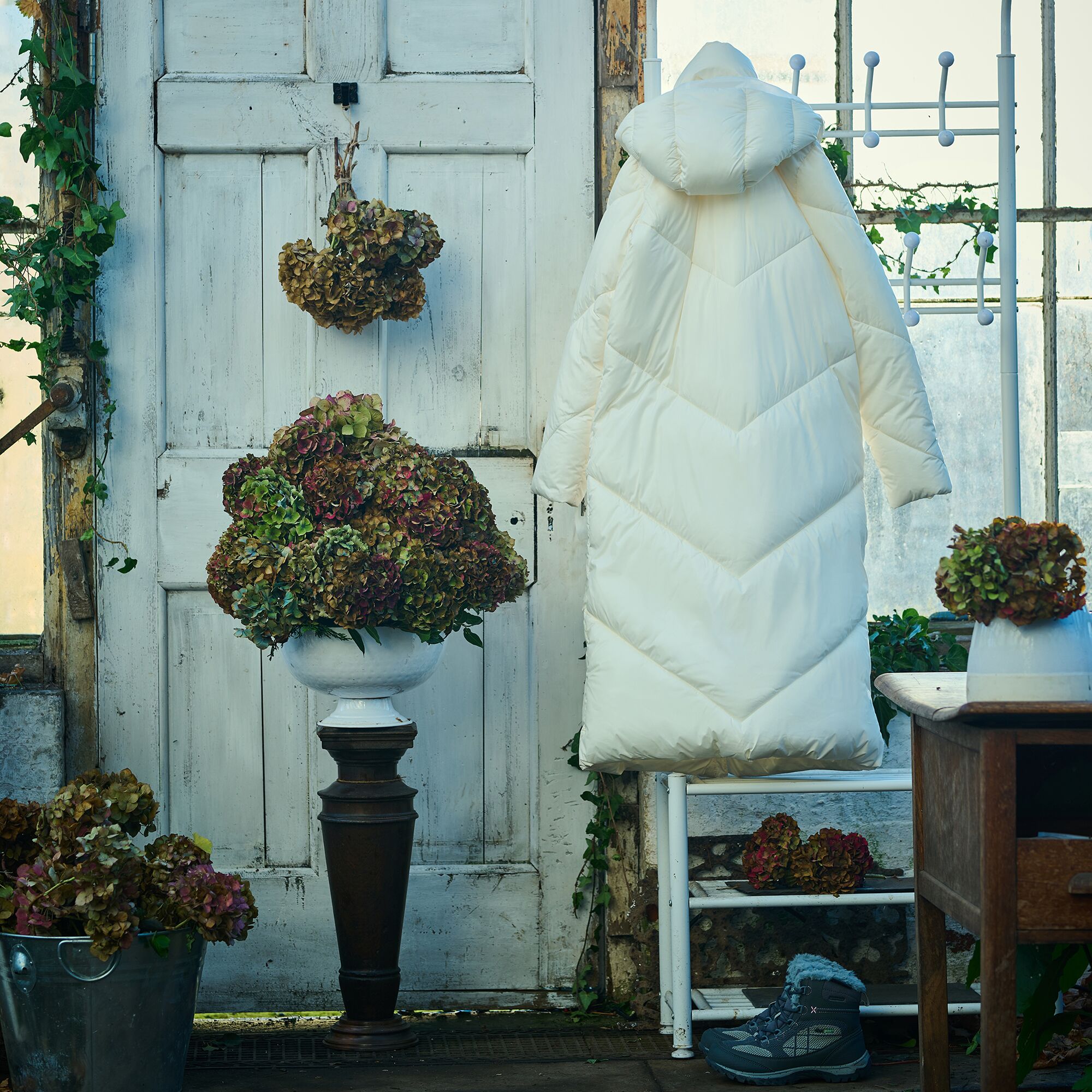 Giovanna Fletcher Collection - Longley Longline Quilted Jacket | Snow White