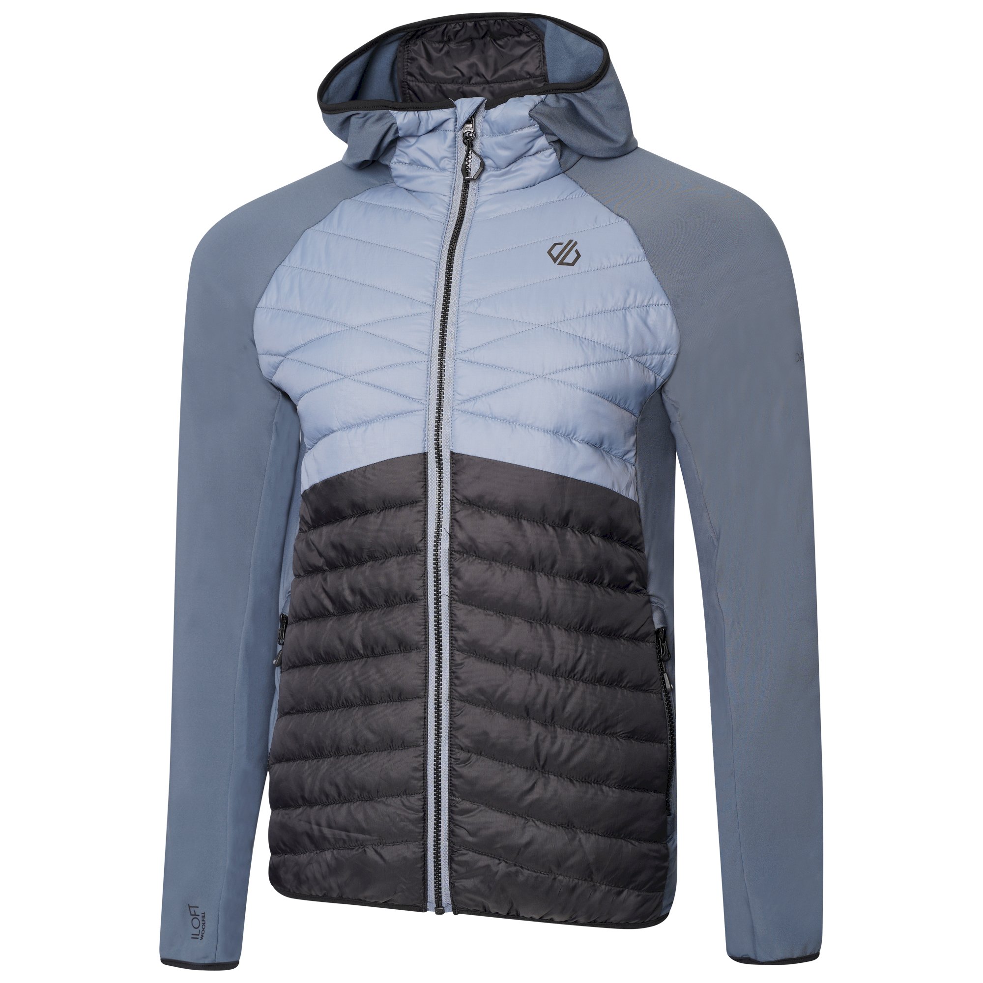 Dare 2b - Men's Mountaineer Recycled Wool Hybrid Jacket | Grey Mirage Black