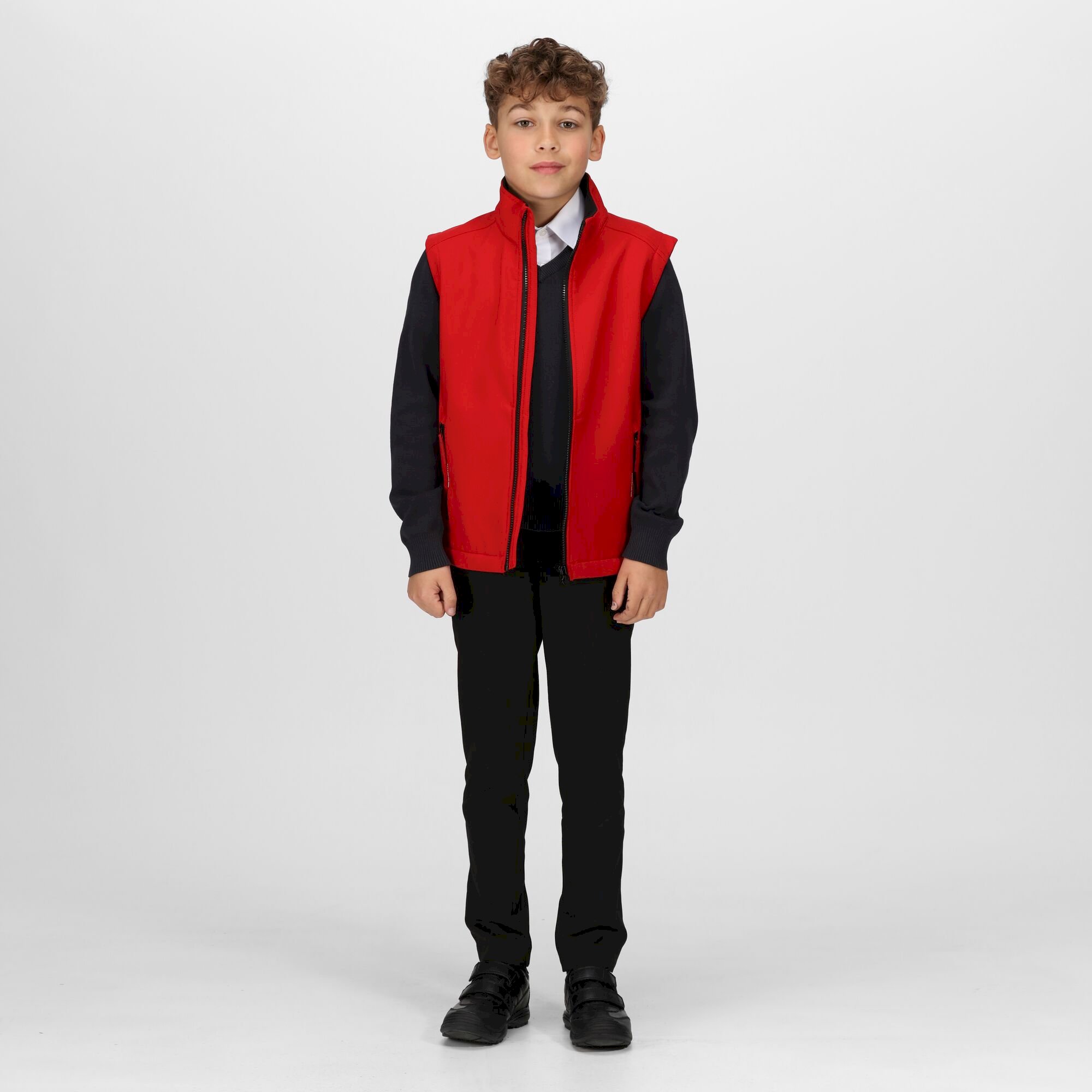 Kids' Ablaze Softshell Bodywarmer | Classic Red/Black