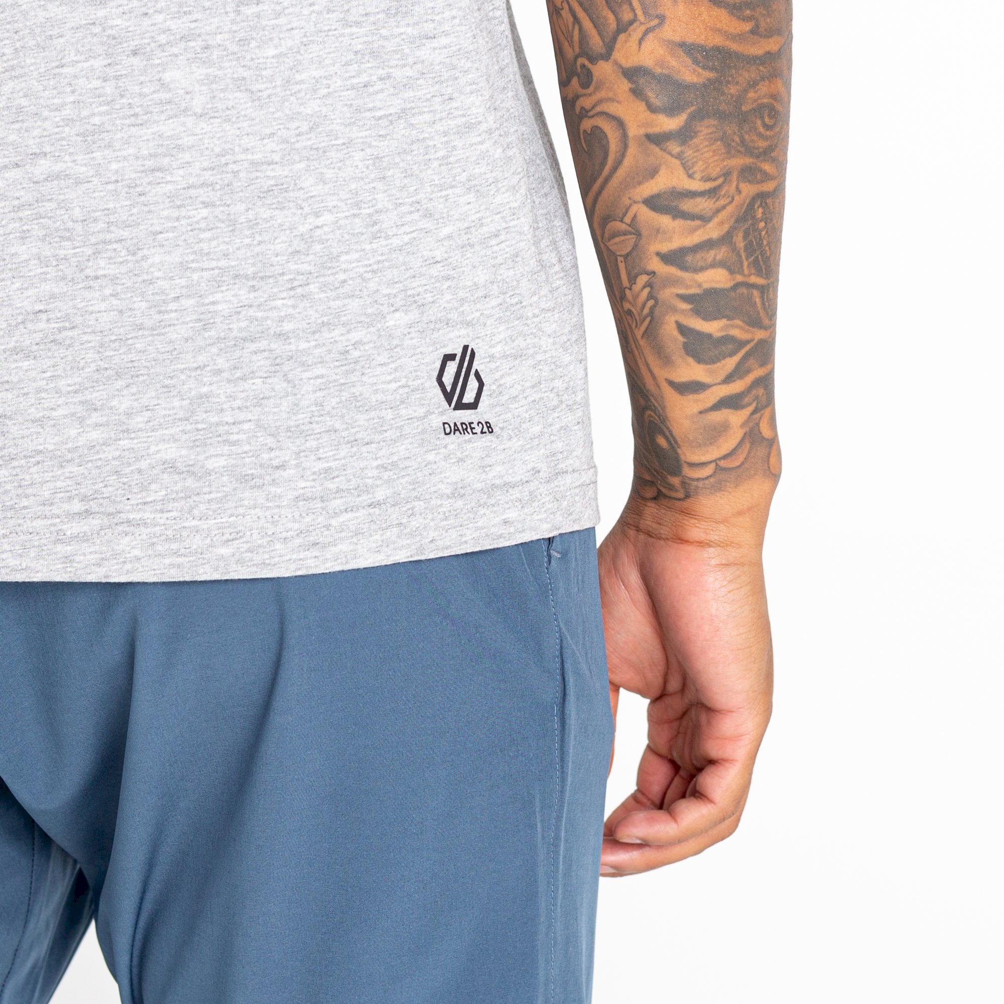 Dare 2b - Men's Decisive Polo Shirt | Ash Grey Marl