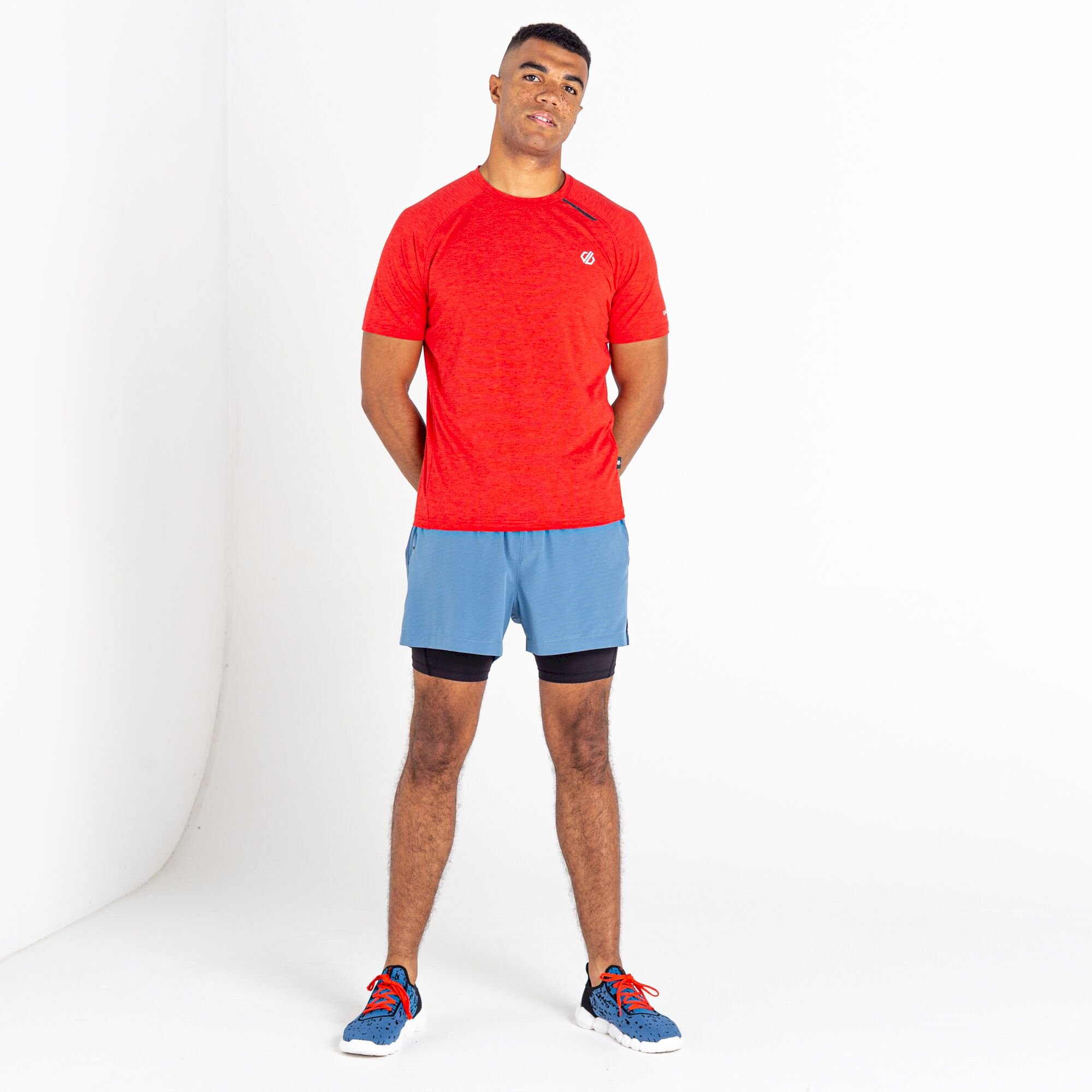 Dare 2b - Men's Persist T-Shirt | Danger Red Marl