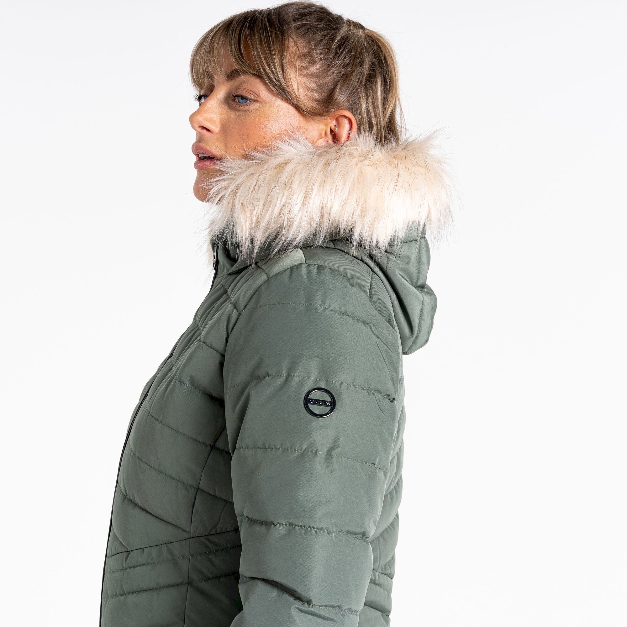 Dare 2b - Women's Striking III Longline Padded Jacket | Duck Green