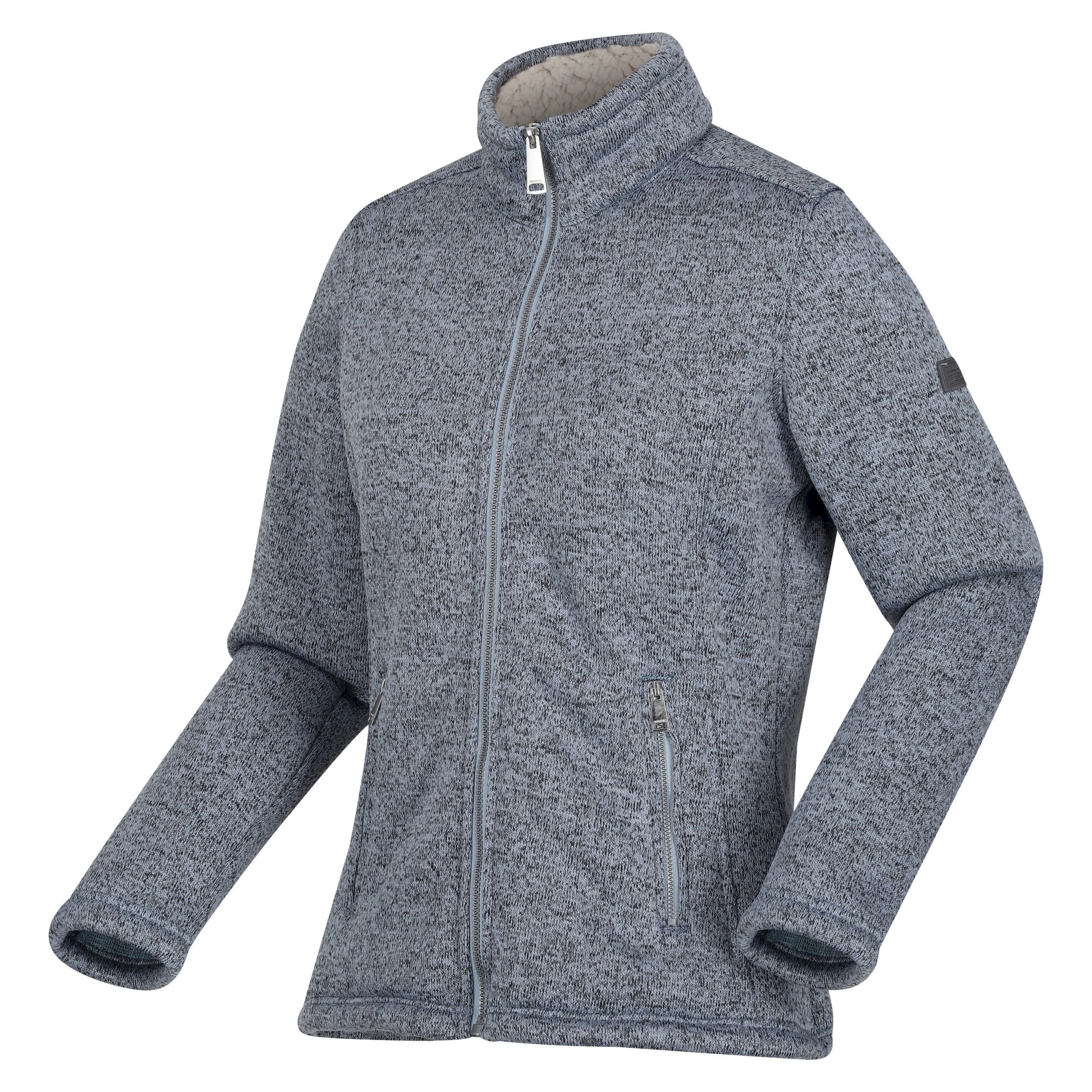 Women's Razia II Full Zip Bonded Fleece | Ice Grey Light Vanilla