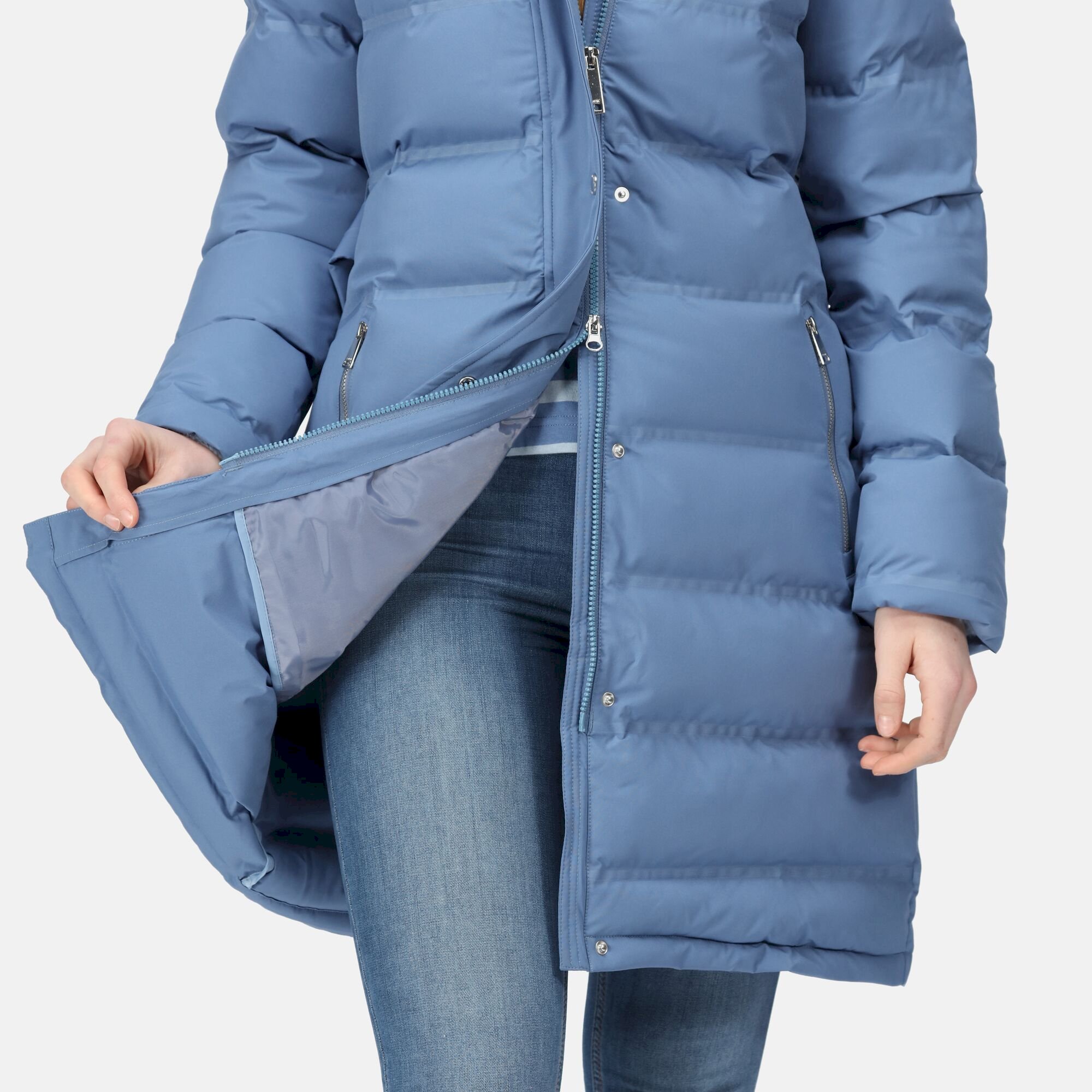 Women's Daleyza Thermal Parka Jacket | Slate Blue