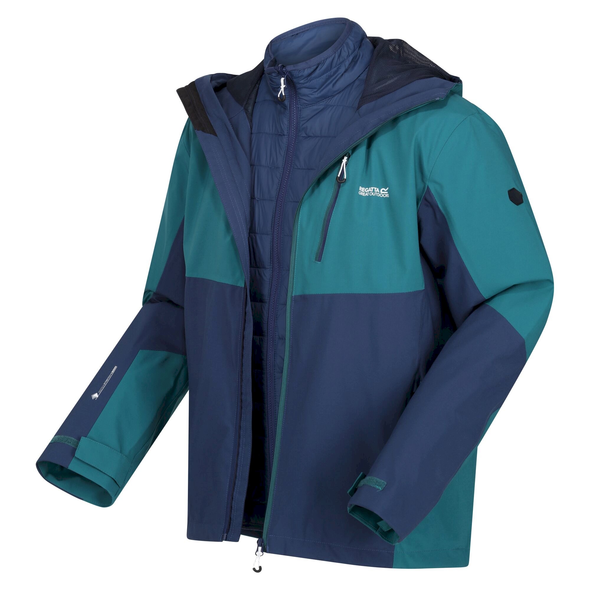 Men's Wentwood VII Waterproof Jacket | Pacific Green Admiral Blue