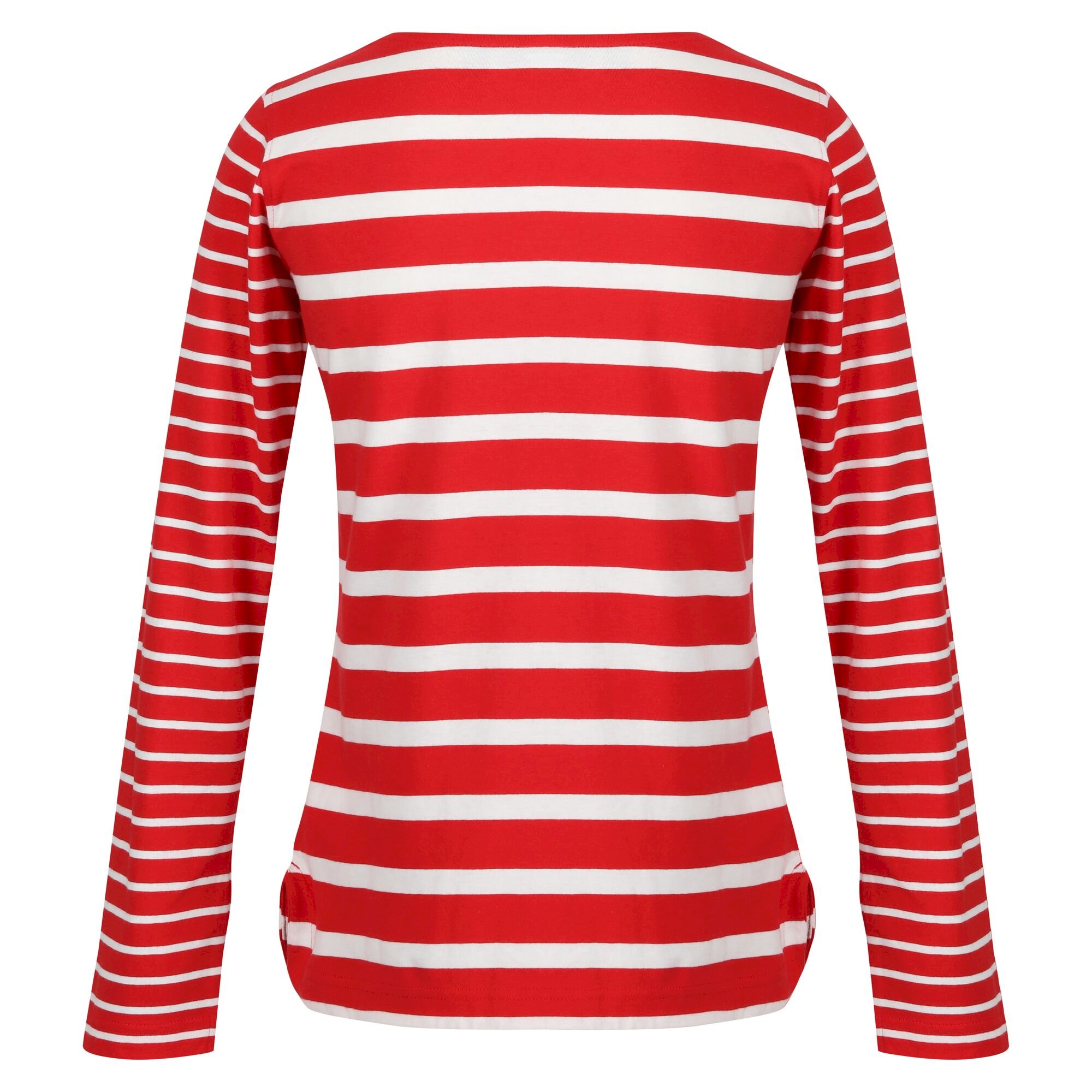 Women's Farida Striped T-Shirt | Code Red Snow White