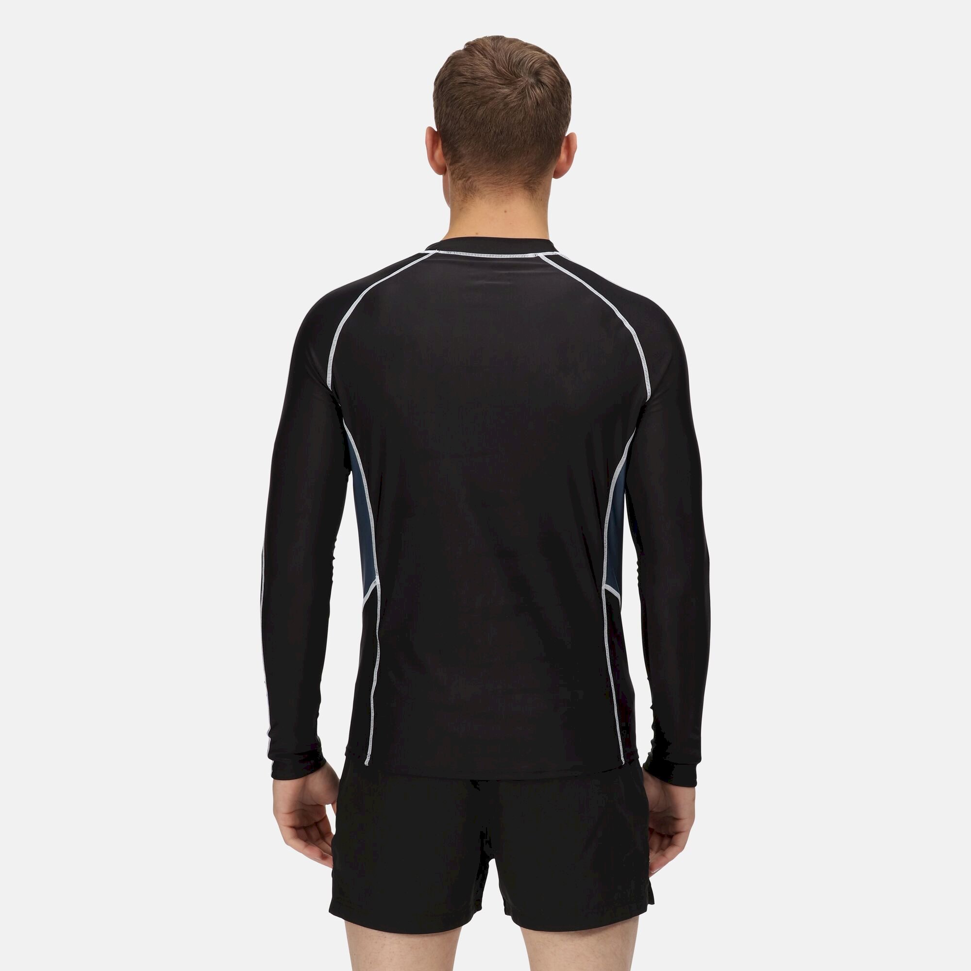 Men's Long Sleeve Rash Guard | Black India Grey