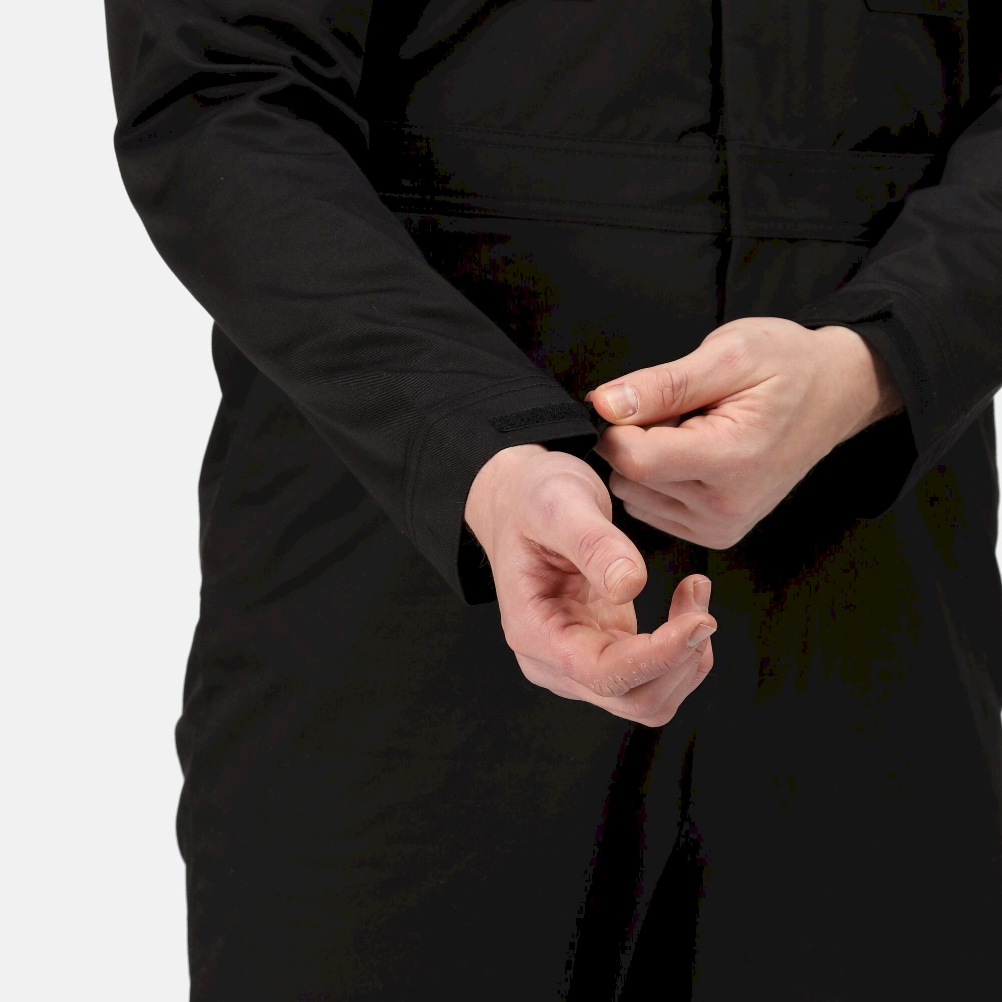 Men's Stud Fasten Coverall | Black