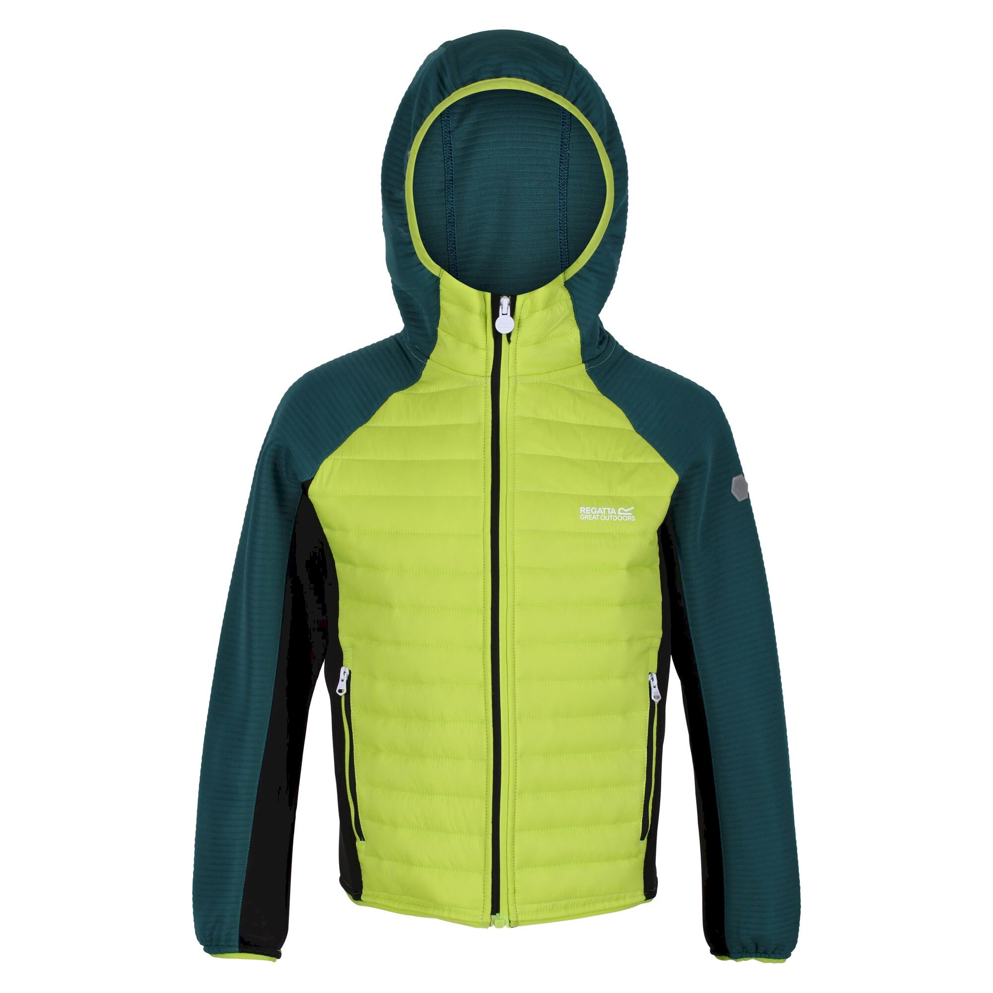 Kids' Kielder V Hybrid Insulated Jacket | Bright Kiwi Pacific Green