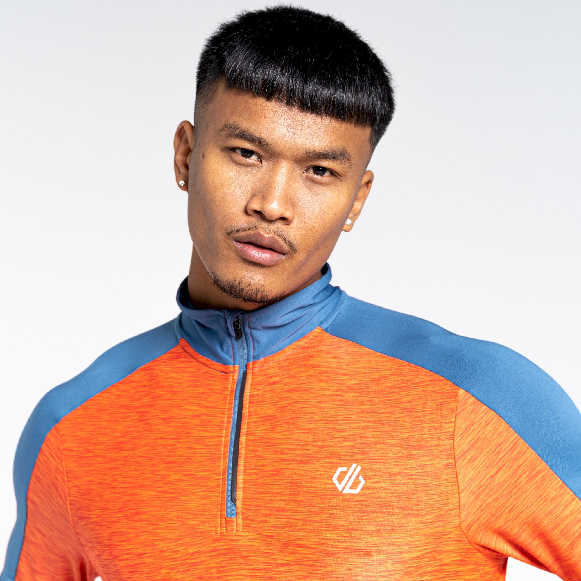 Dare 2b - Men's Power Up II Lightweight Jersey | Burnt Salmon Marl