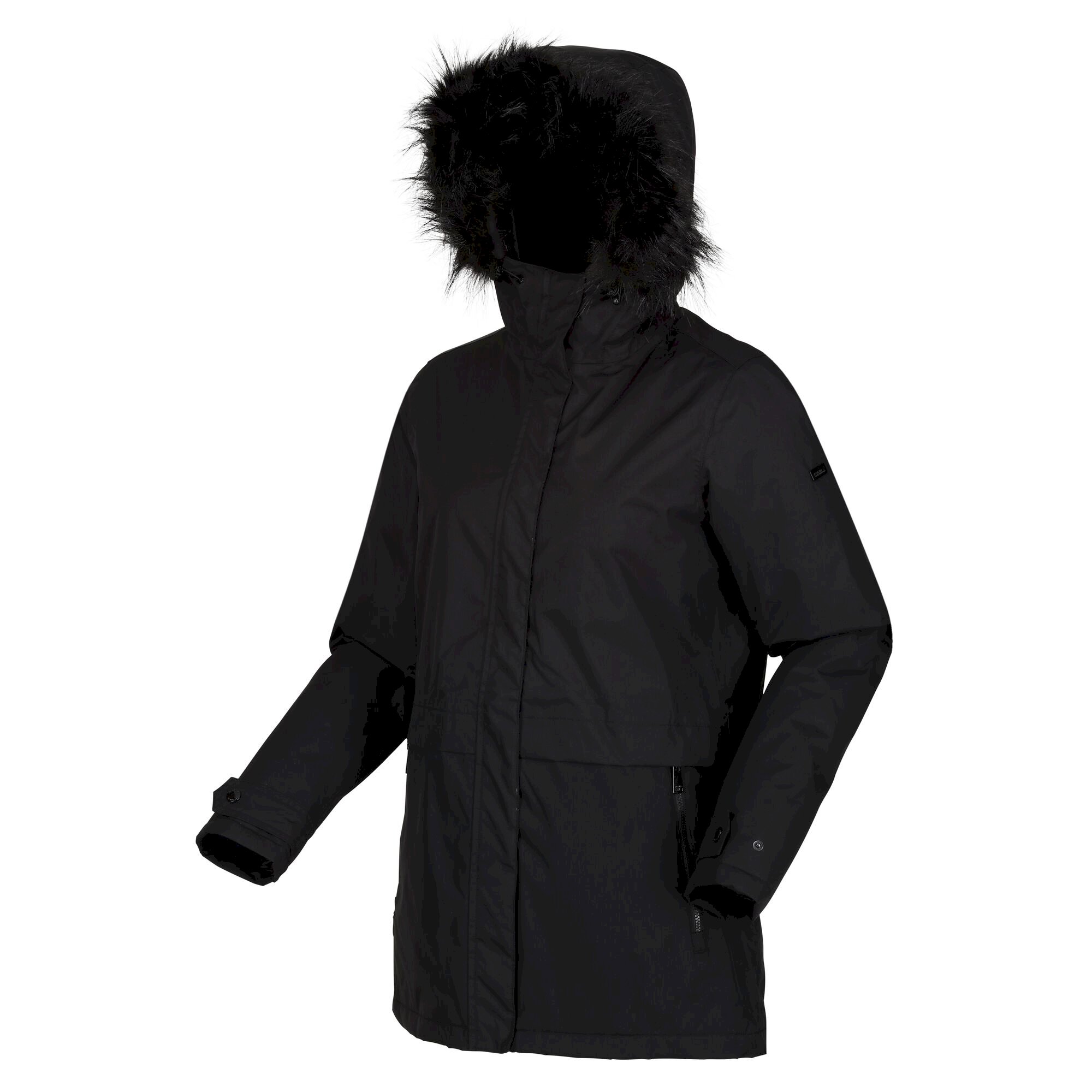 Women's Myla II Fur Trim Parka Jacket | Black
