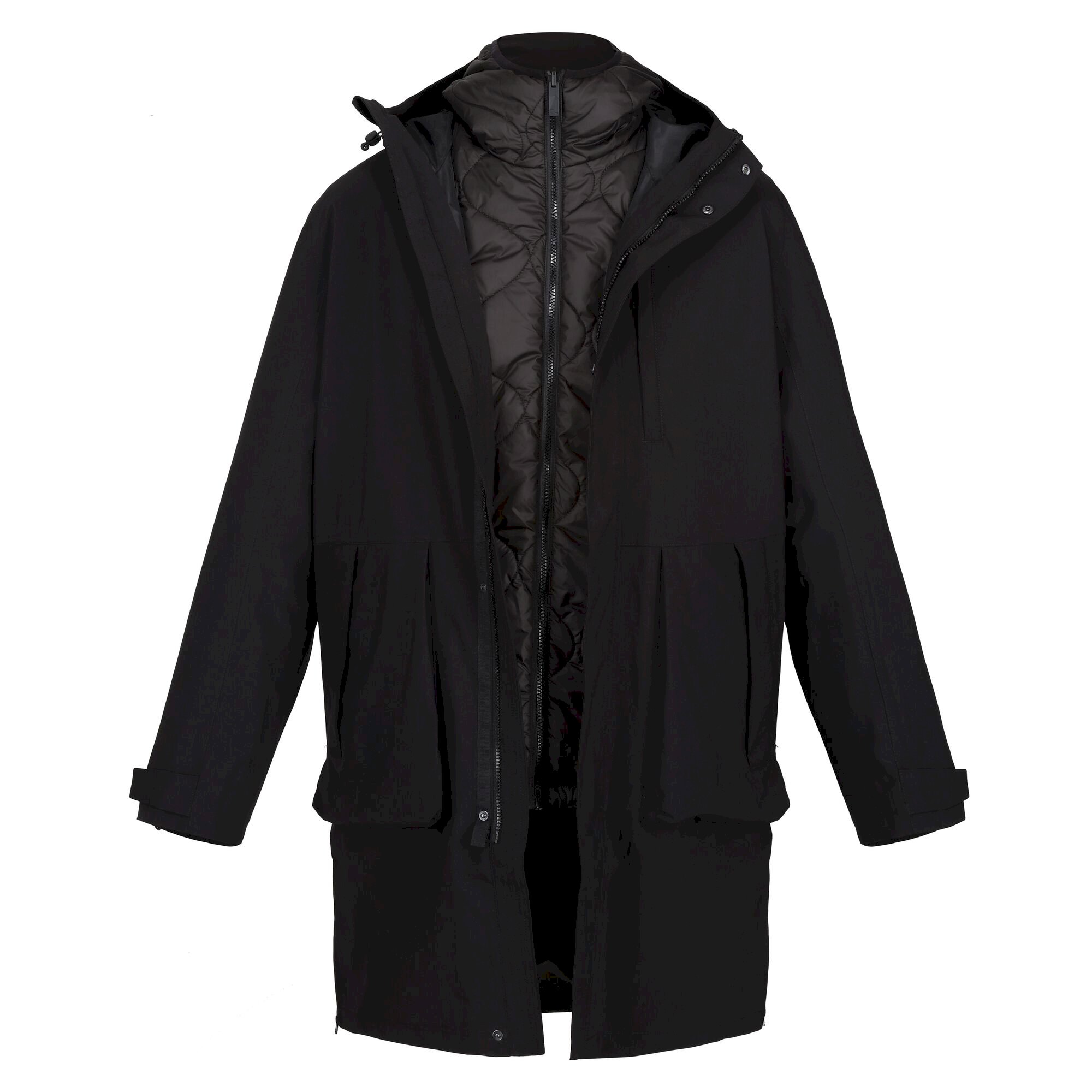 Men's Alessandro 3-In-1 Parka Jacket | Black