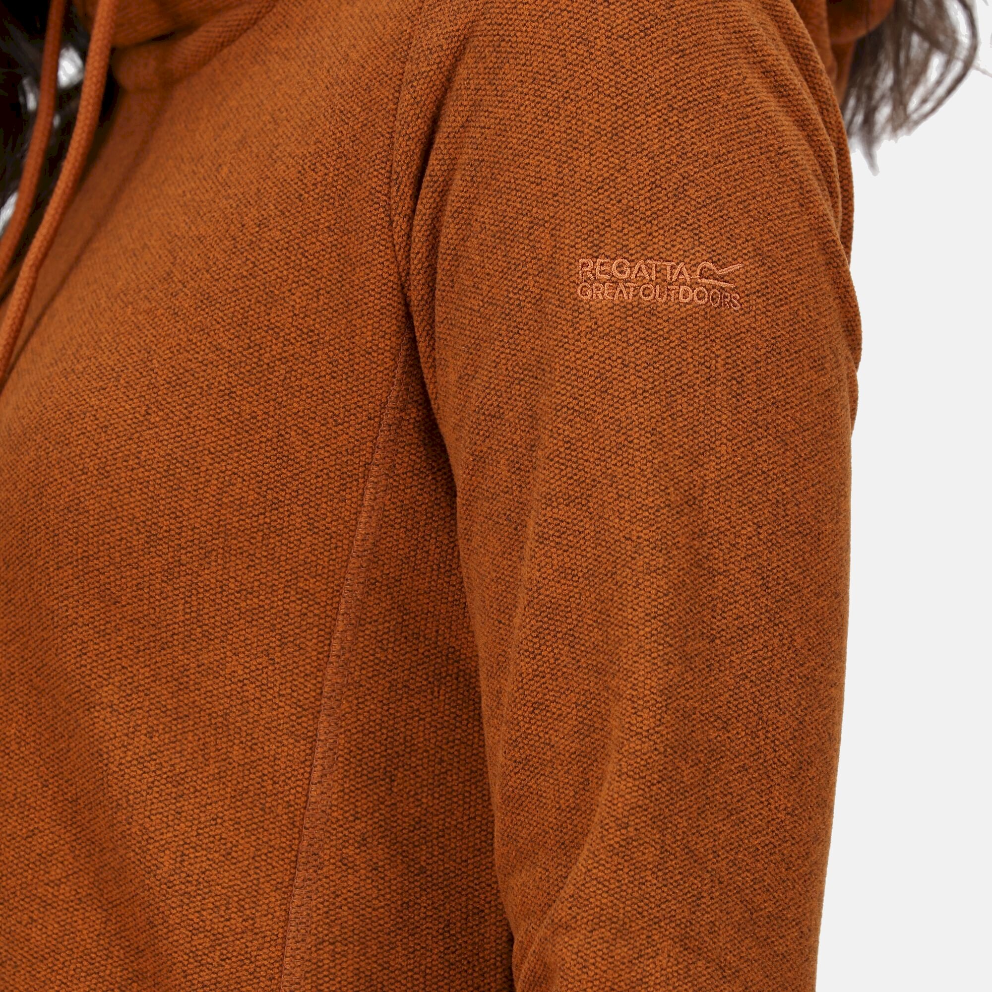 Women's Kizmit II Hooded Marl Fleece | Copper Almond Two Tone