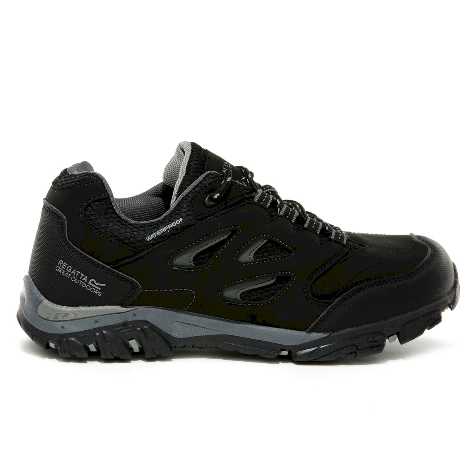 Kids' Holcombe Waterproof Low Walking Shoes | Black Granite