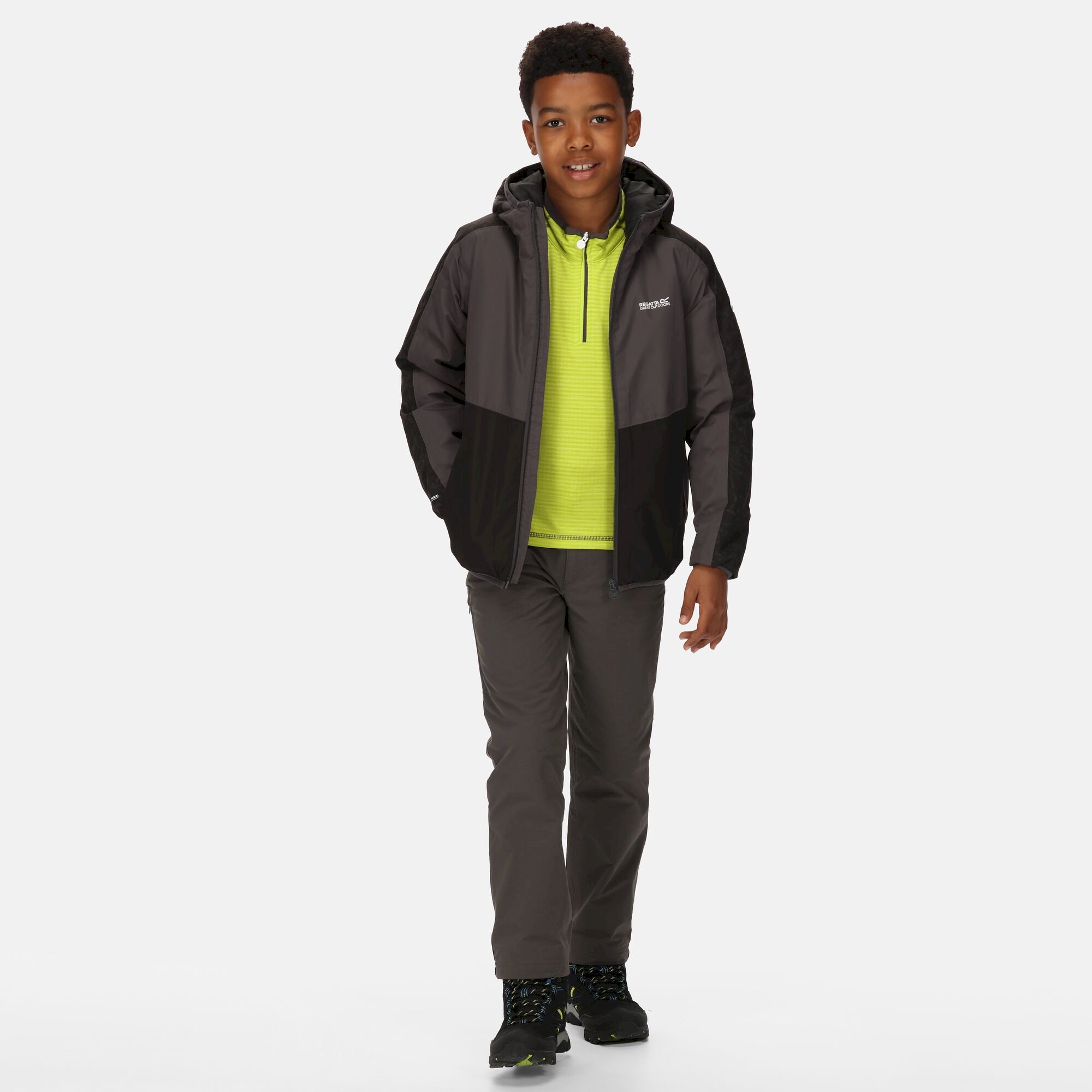 Kids' Volcanics VI Waterproof Jacket | Black Dark Grey