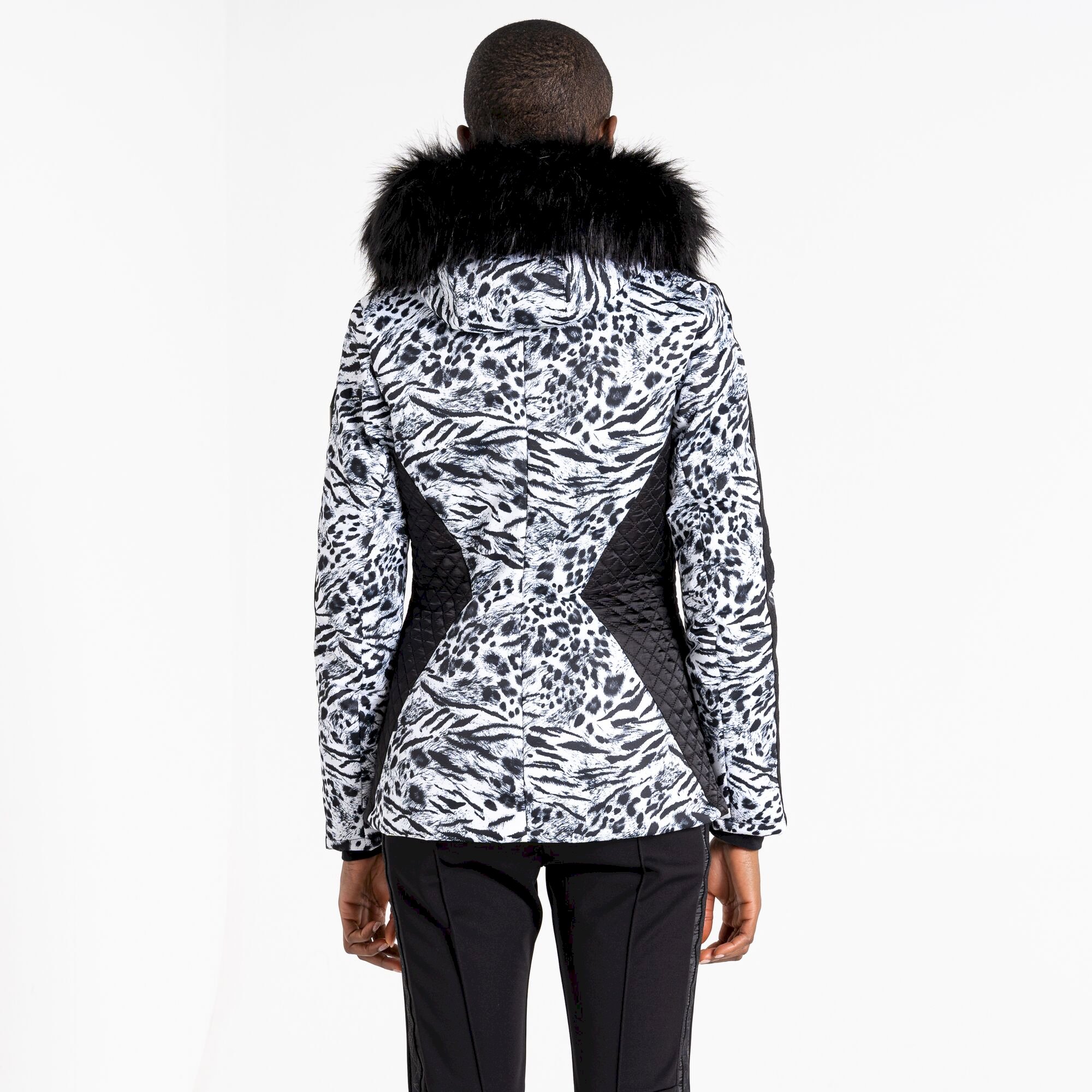 Dare 2b - Women's Mastery Ski Jacket | White Animal Print