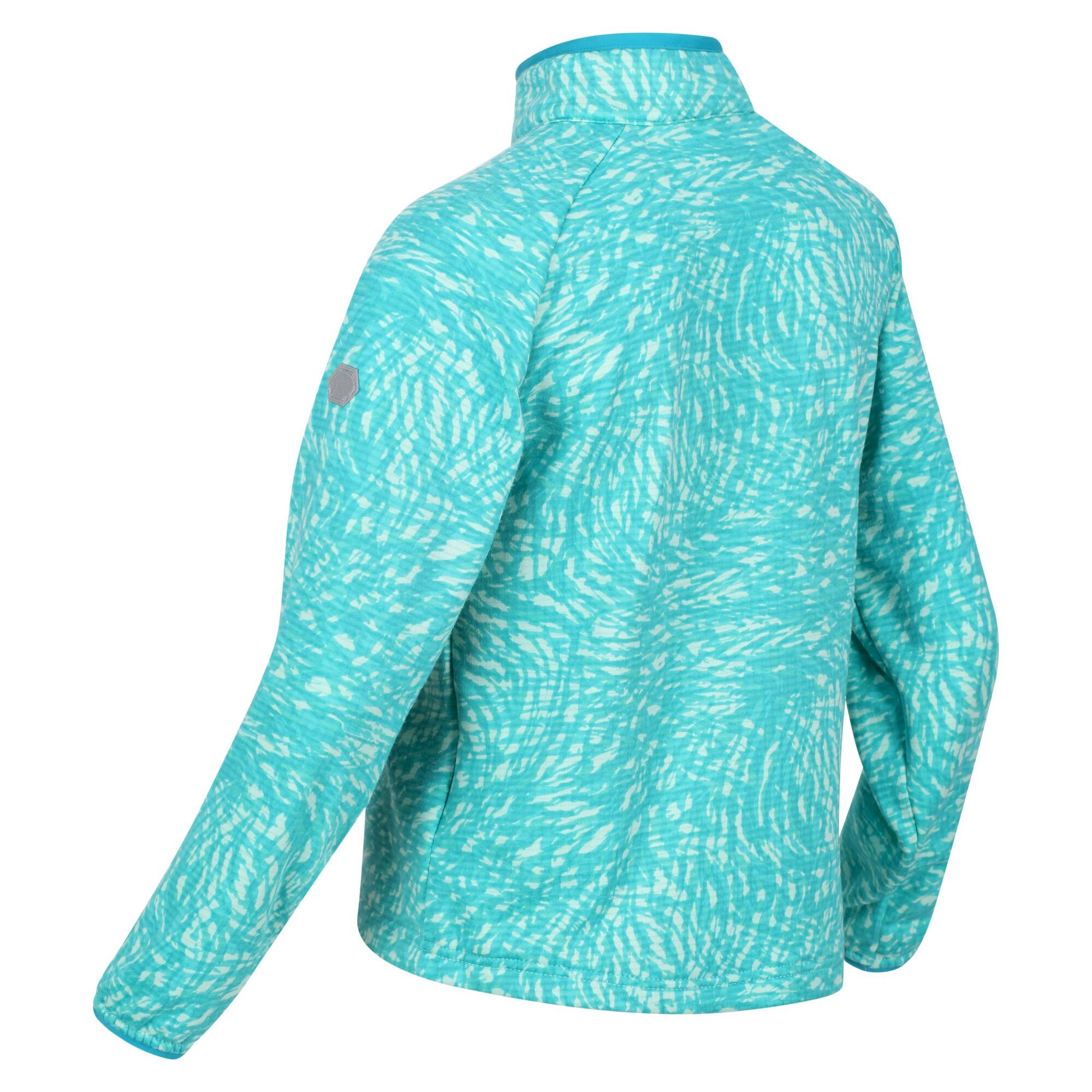 Kids' Highton Half Zip Fleece | Turquoise Animal